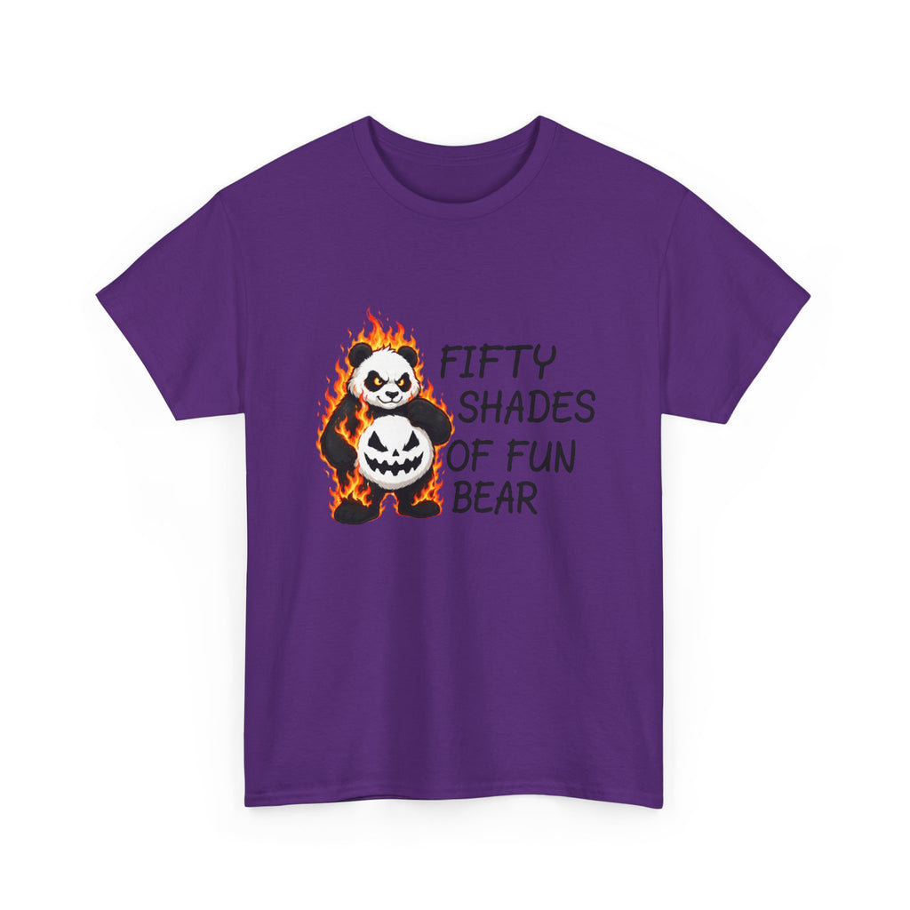 Halloween Panda Tee — "Fifty Shades of Fun Bear" Graphic T-Shirt