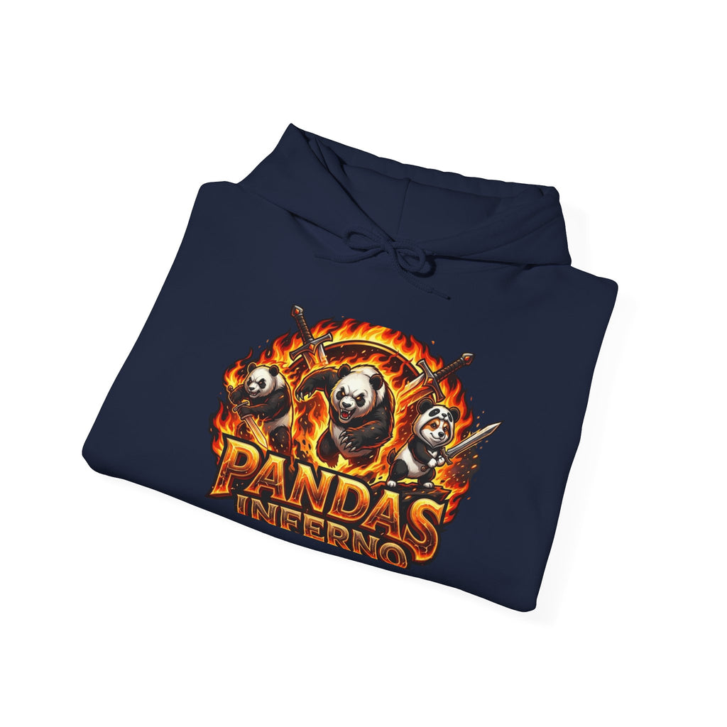 Pandas Inferno Hoodie — Fiery Panda Graphic Sweatshirt