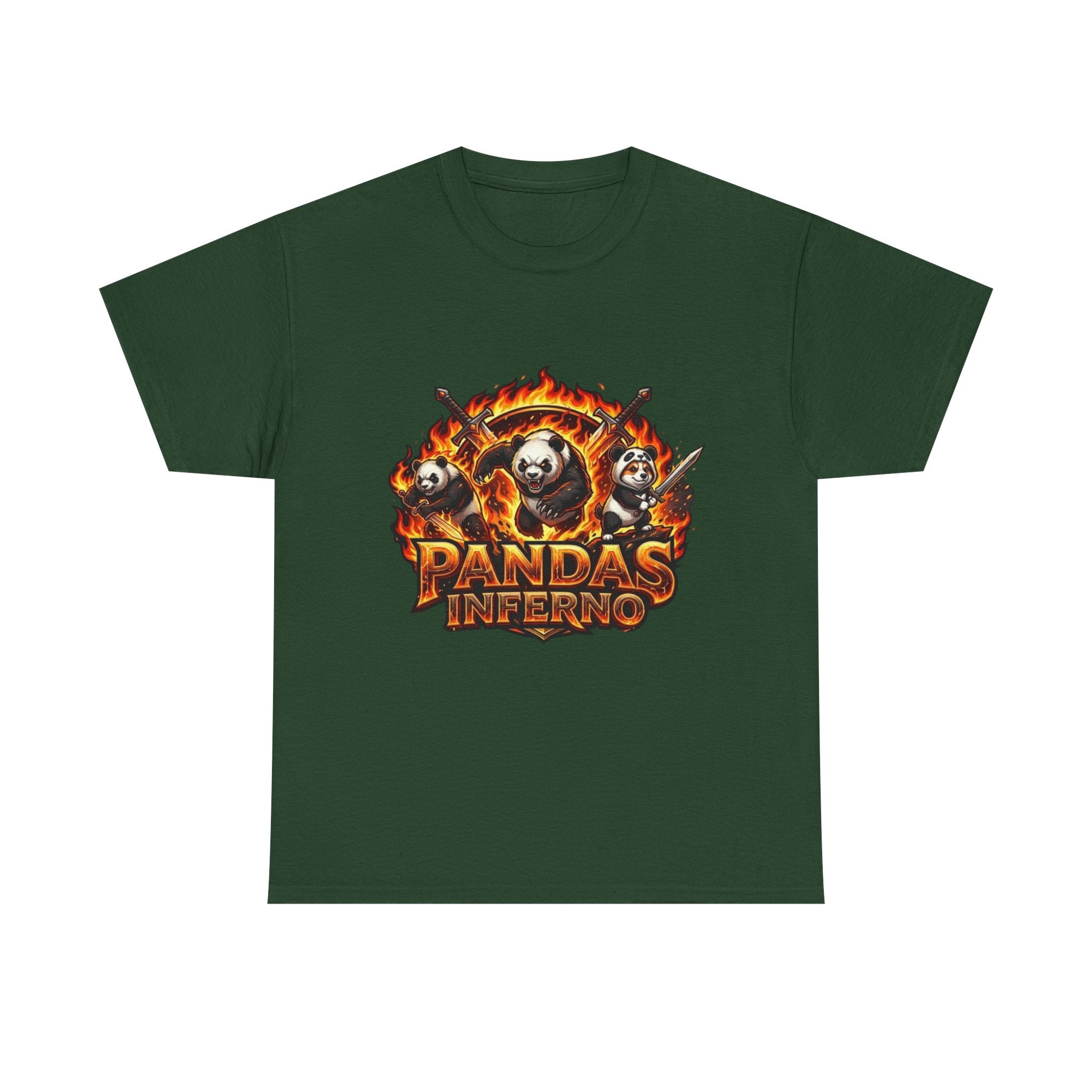 Pandas Inferno T-Shirt | Flaming Panda Trio Graphic Tee