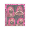 Pink Wig Photo Collage Kiss-Cut Stickers | Four-Panel Portrait Sticker