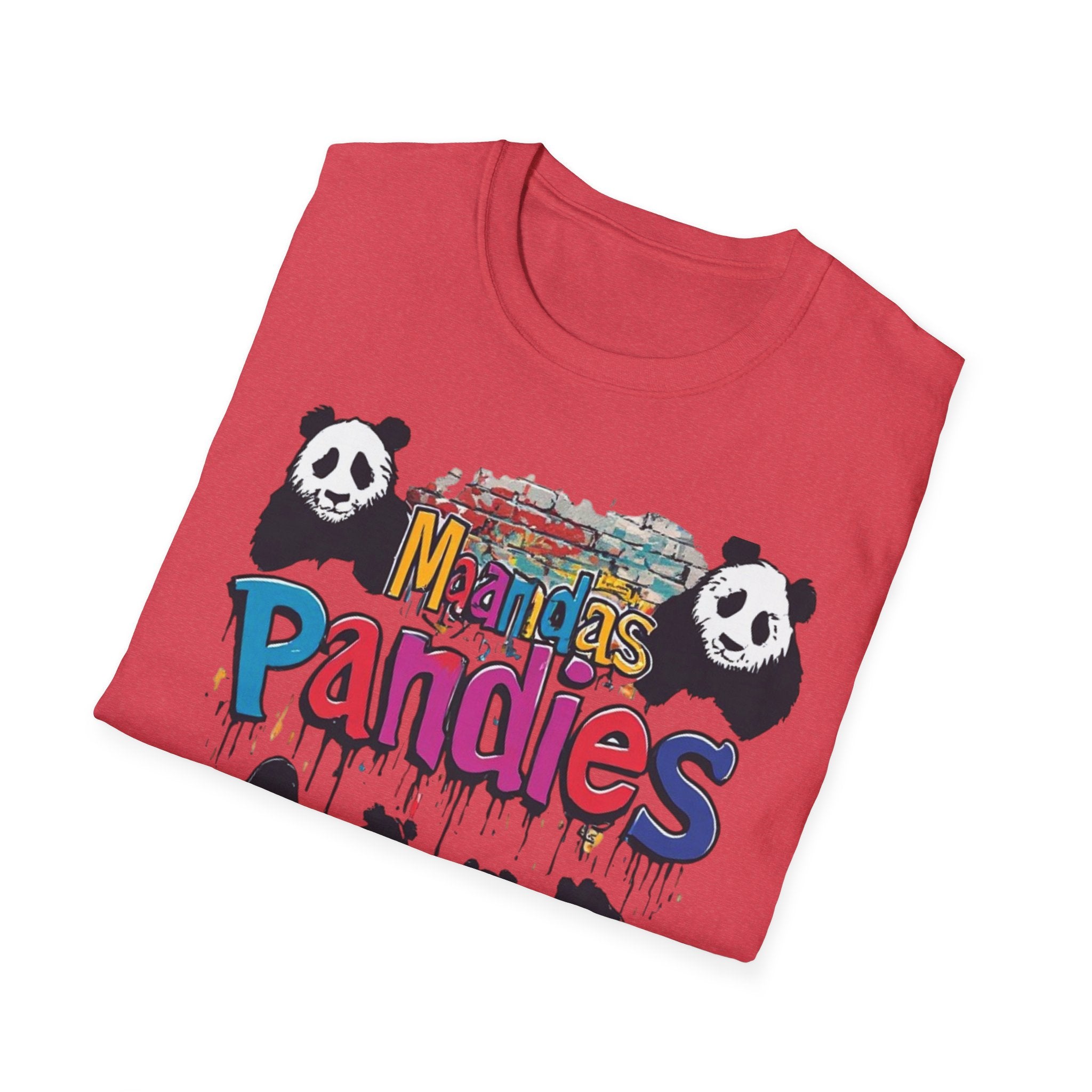 Mandas Pandies T-Shirt | Panda Graphic, Colorful Street Art