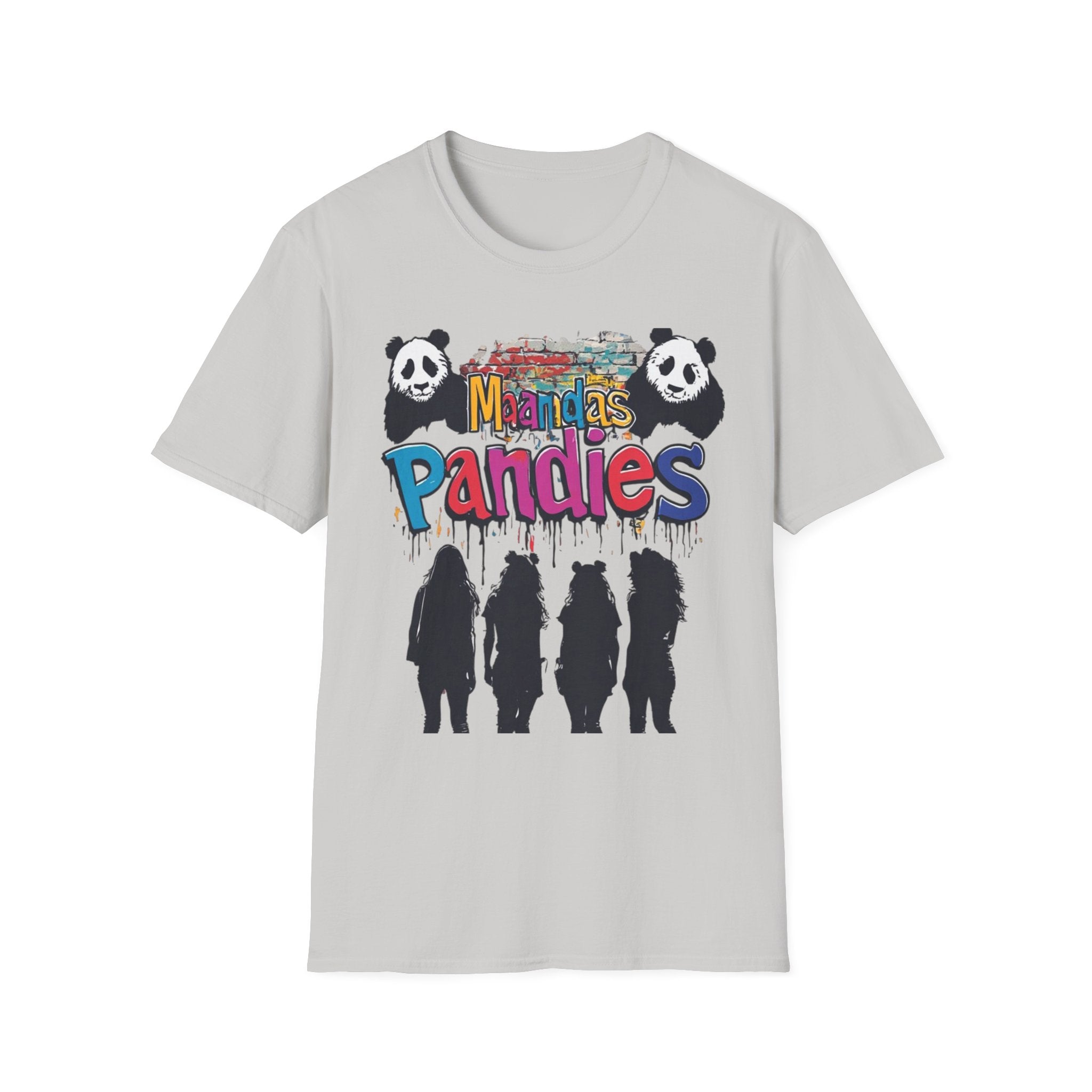 Mandas Pandies T-Shirt | Panda Graphic, Colorful Street Art