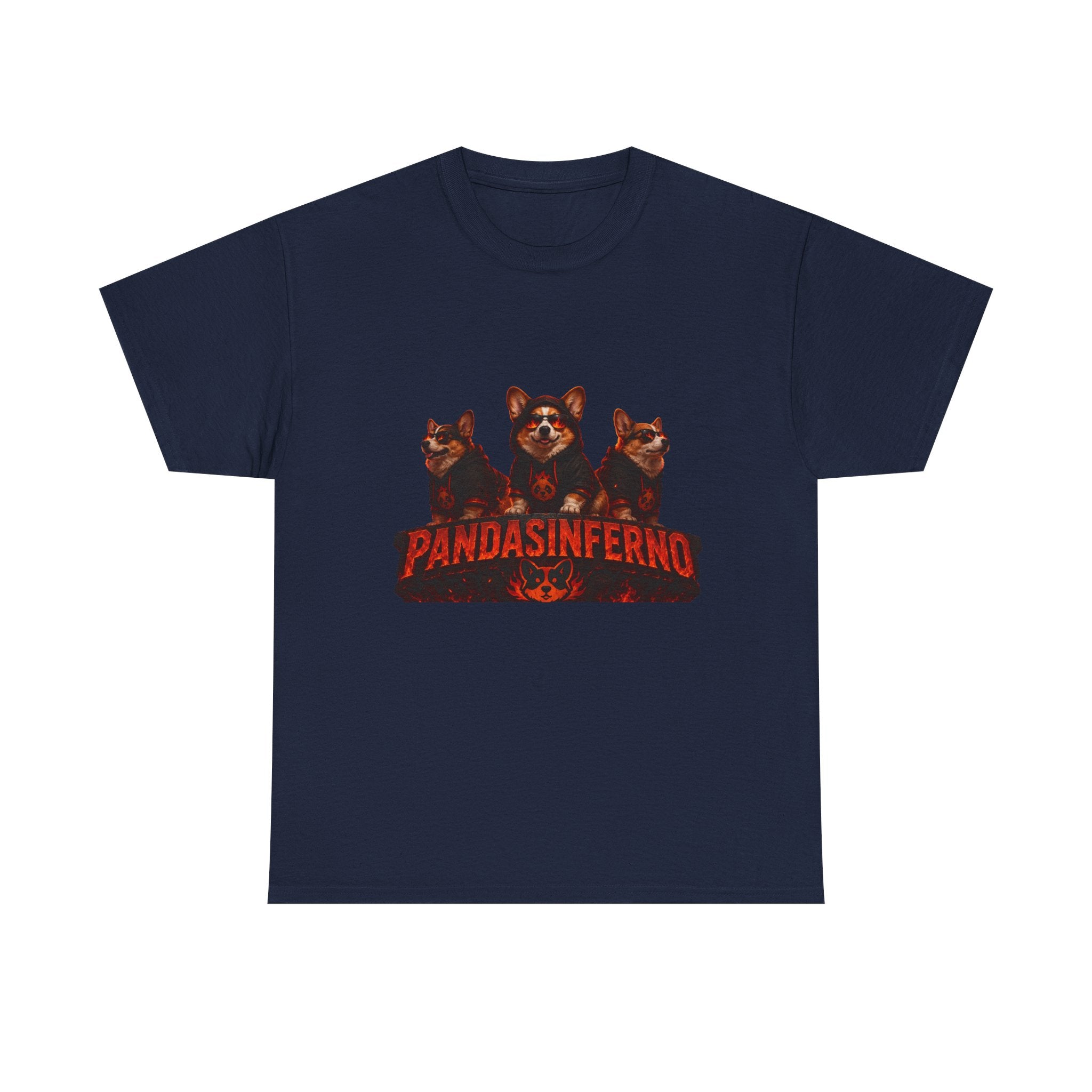 PandasInferno Graphic Tee — Dark Panda Trio Horror Shirt