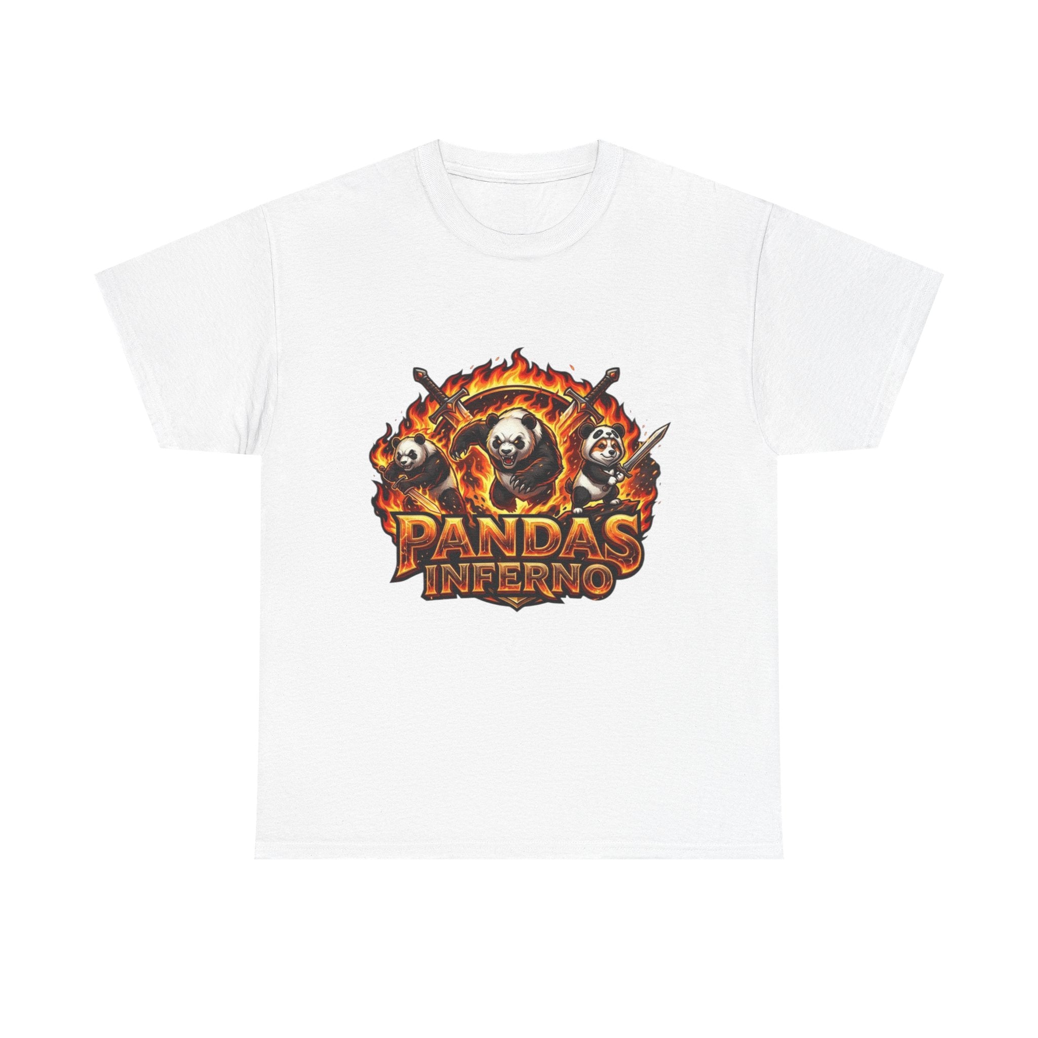 Pandas Inferno T-Shirt | Flaming Panda Trio Graphic Tee