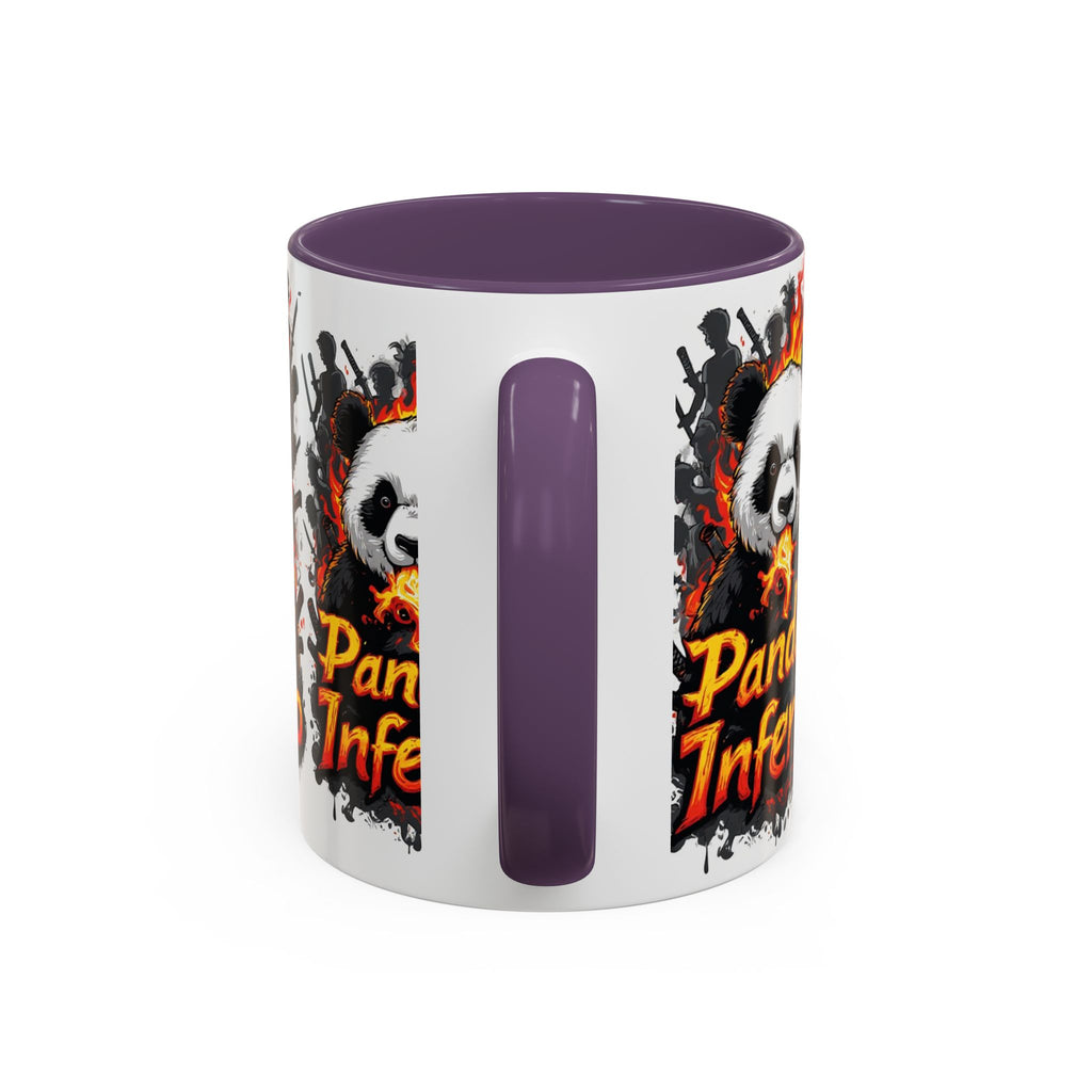 Pandas Inferno, Coffee Mug | Flaming Panda Illustration Accent Mug