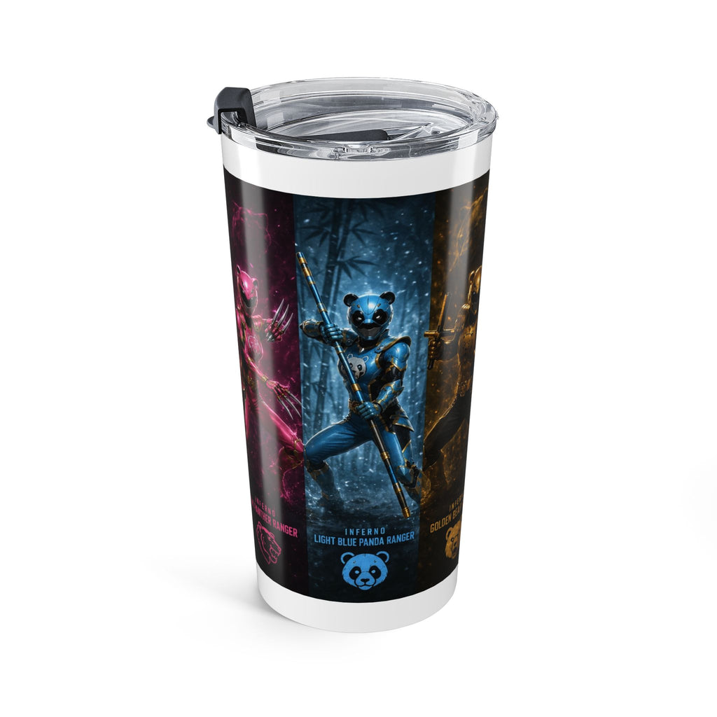 20oz Power Rangers Graphic Tumbler — Elemental Rangers Stainless Travel Cup