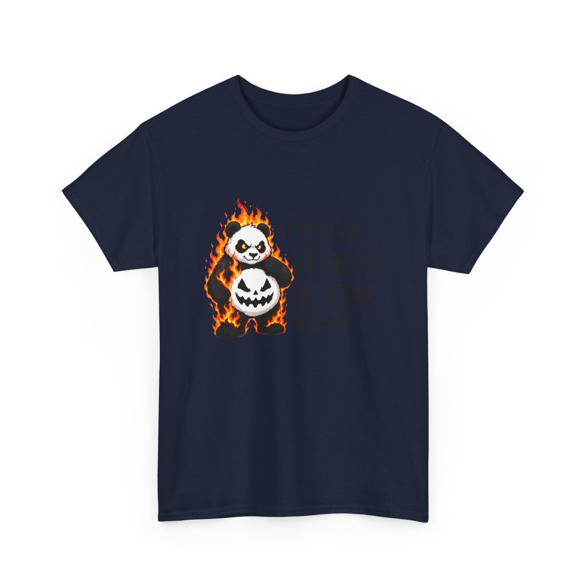 Halloween Panda Tee — "Fifty Shades of Fun Bear" Graphic T-Shirt