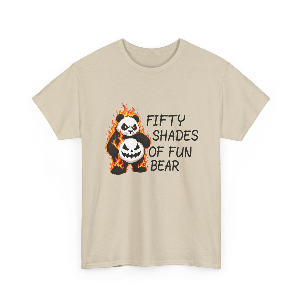 Halloween Panda Tee — "Fifty Shades of Fun Bear" Graphic T-Shirt