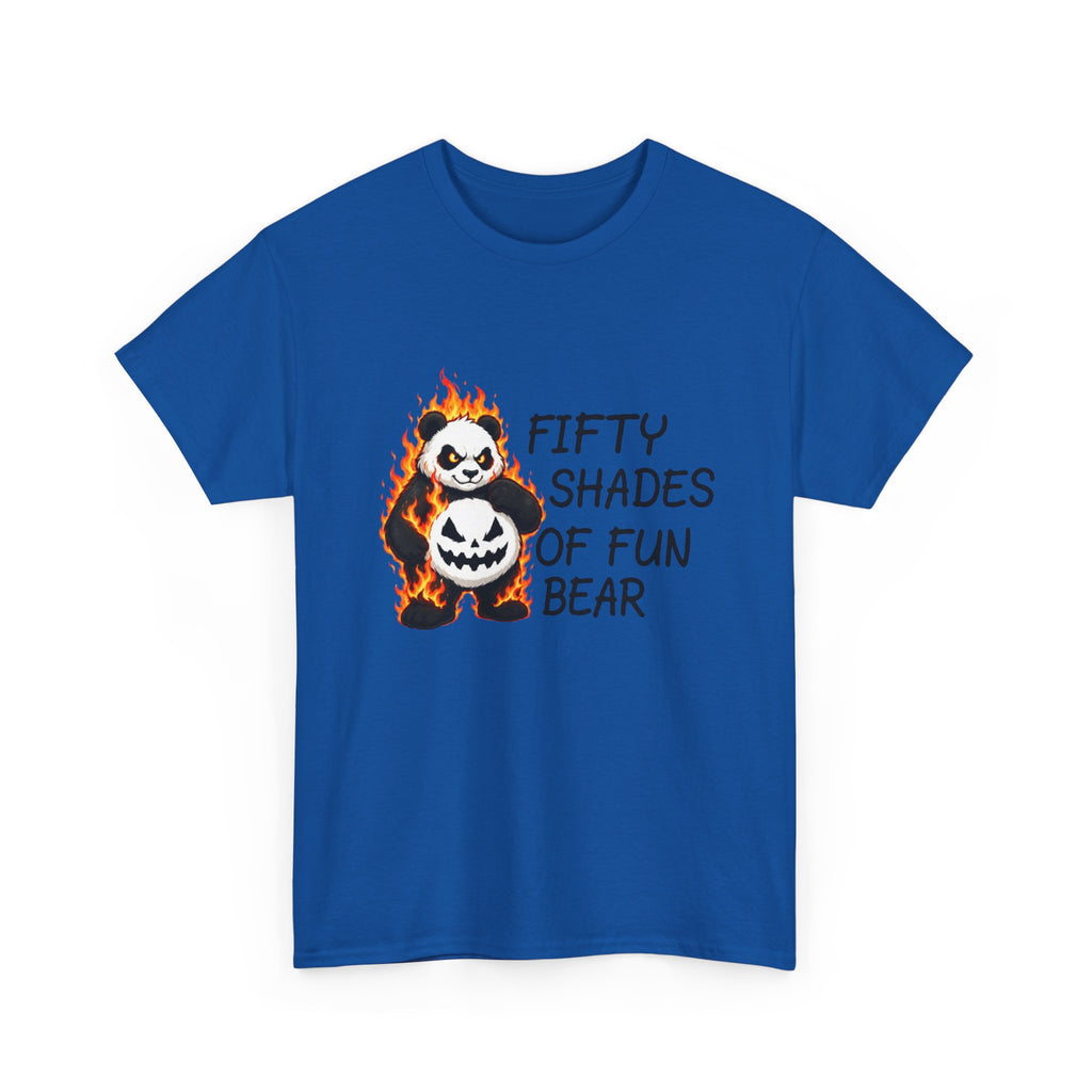 Halloween Panda Tee — "Fifty Shades of Fun Bear" Graphic T-Shirt