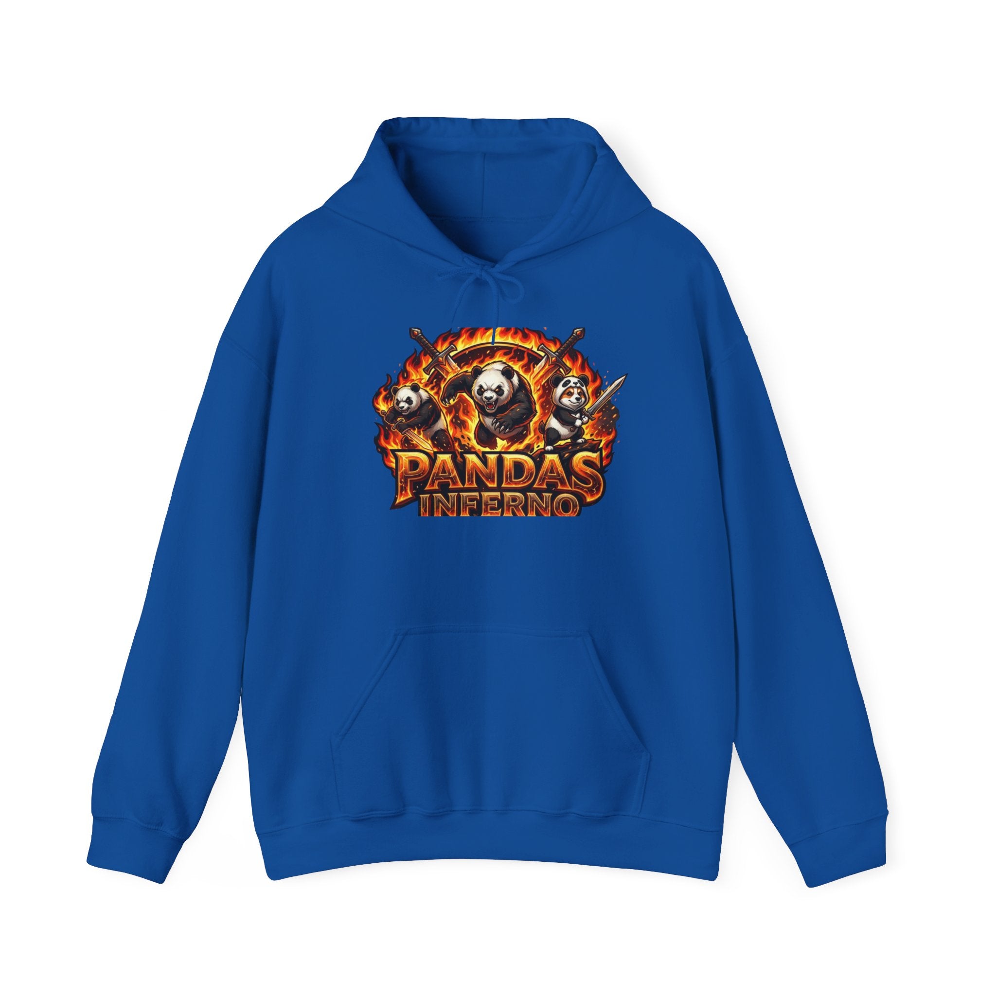 Pandas Inferno Hoodie — Fiery Panda Graphic Sweatshirt