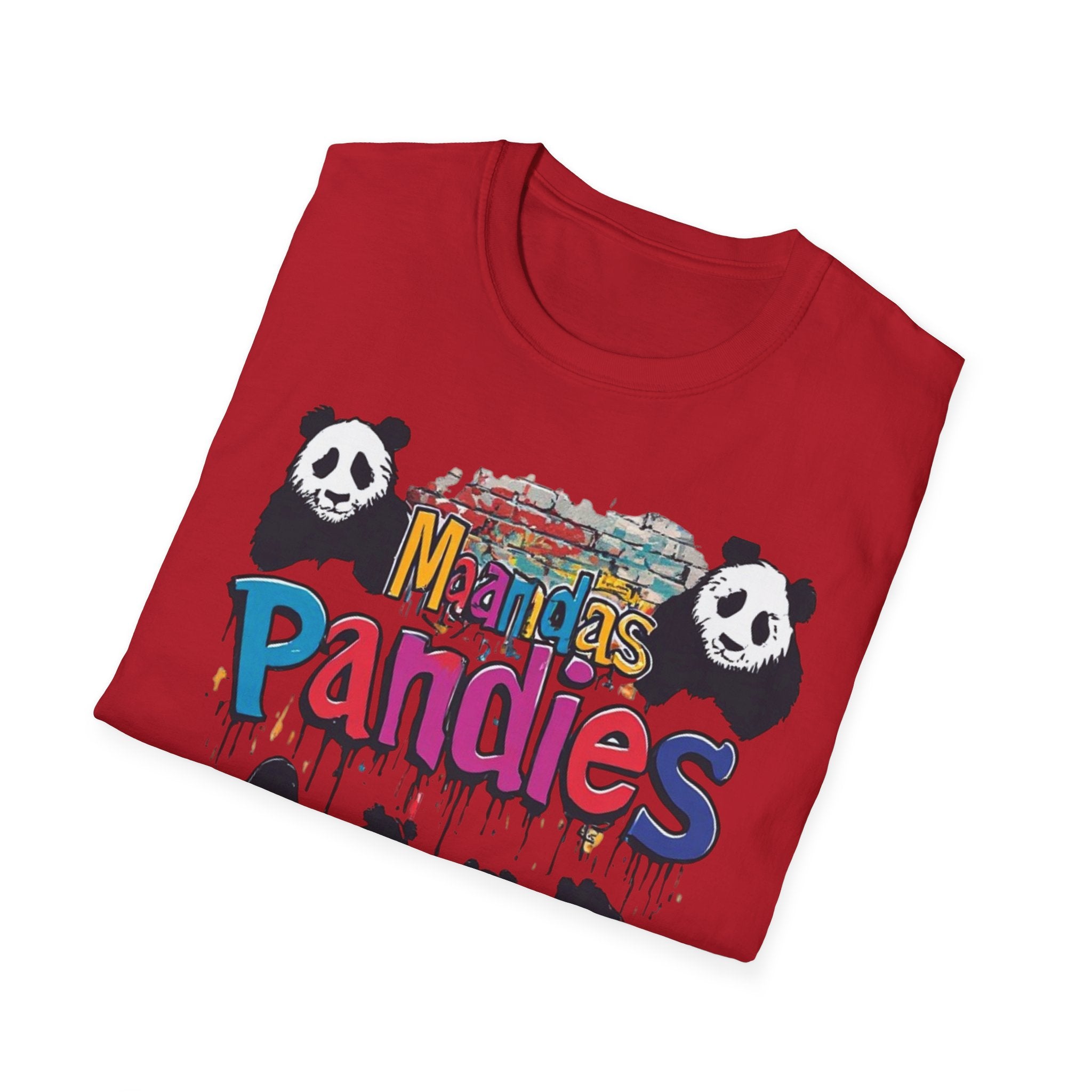 Mandas Pandies T-Shirt | Panda Graphic, Colorful Street Art