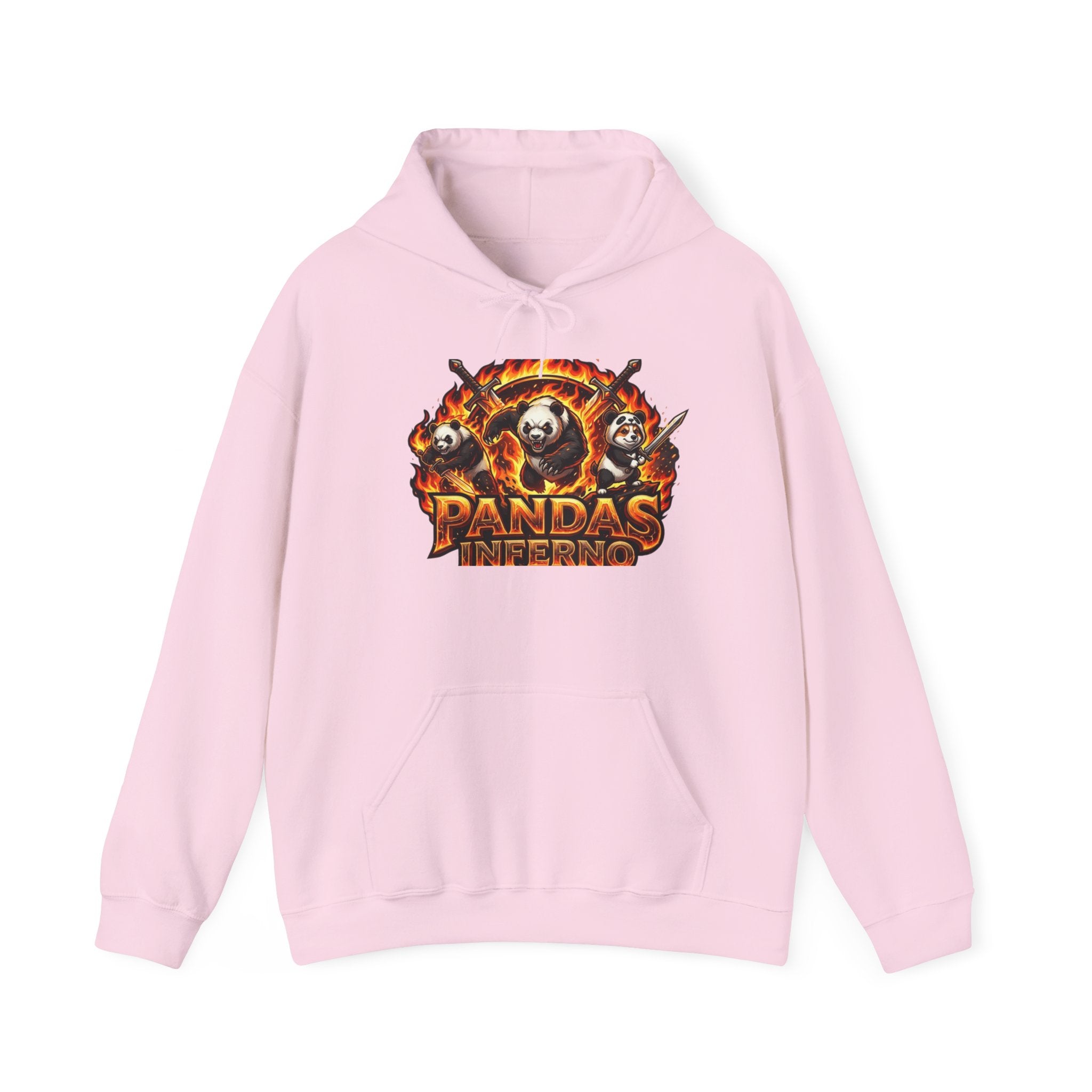 Pandas Inferno Hoodie — Fiery Panda Graphic Sweatshirt