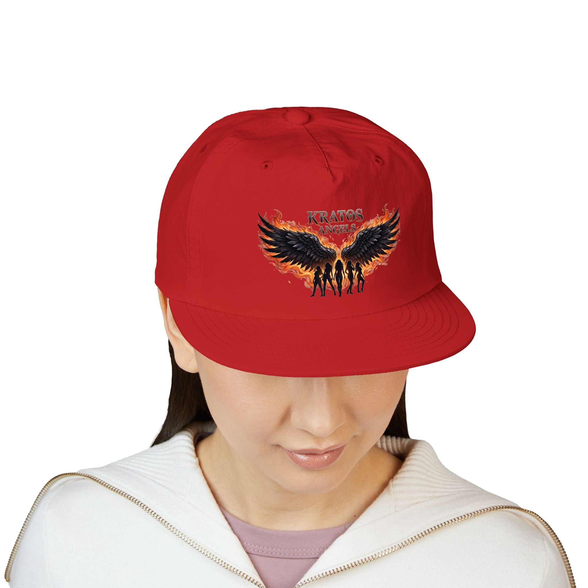 Kratos Angel Wings design Surf Cap | Flaming Winged Soldiers hat