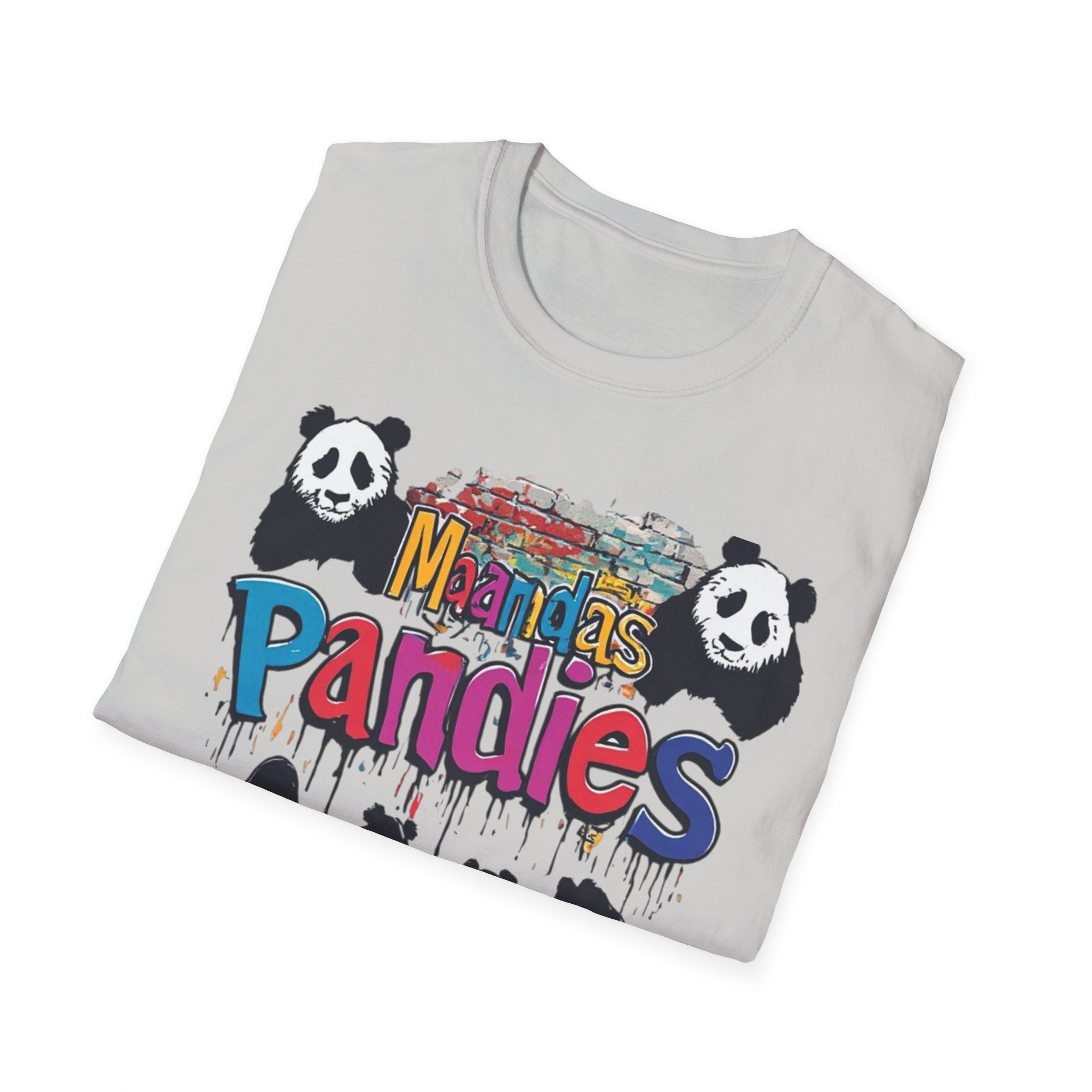 Mandas Pandies T-Shirt | Panda Graphic, Colorful Street Art