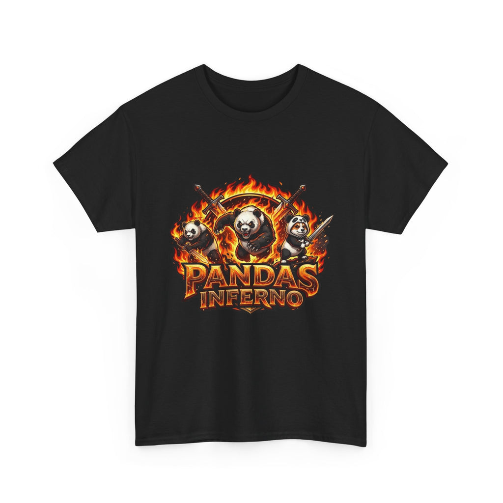 Pandas Inferno T-Shirt | Flaming Panda Trio Graphic Tee