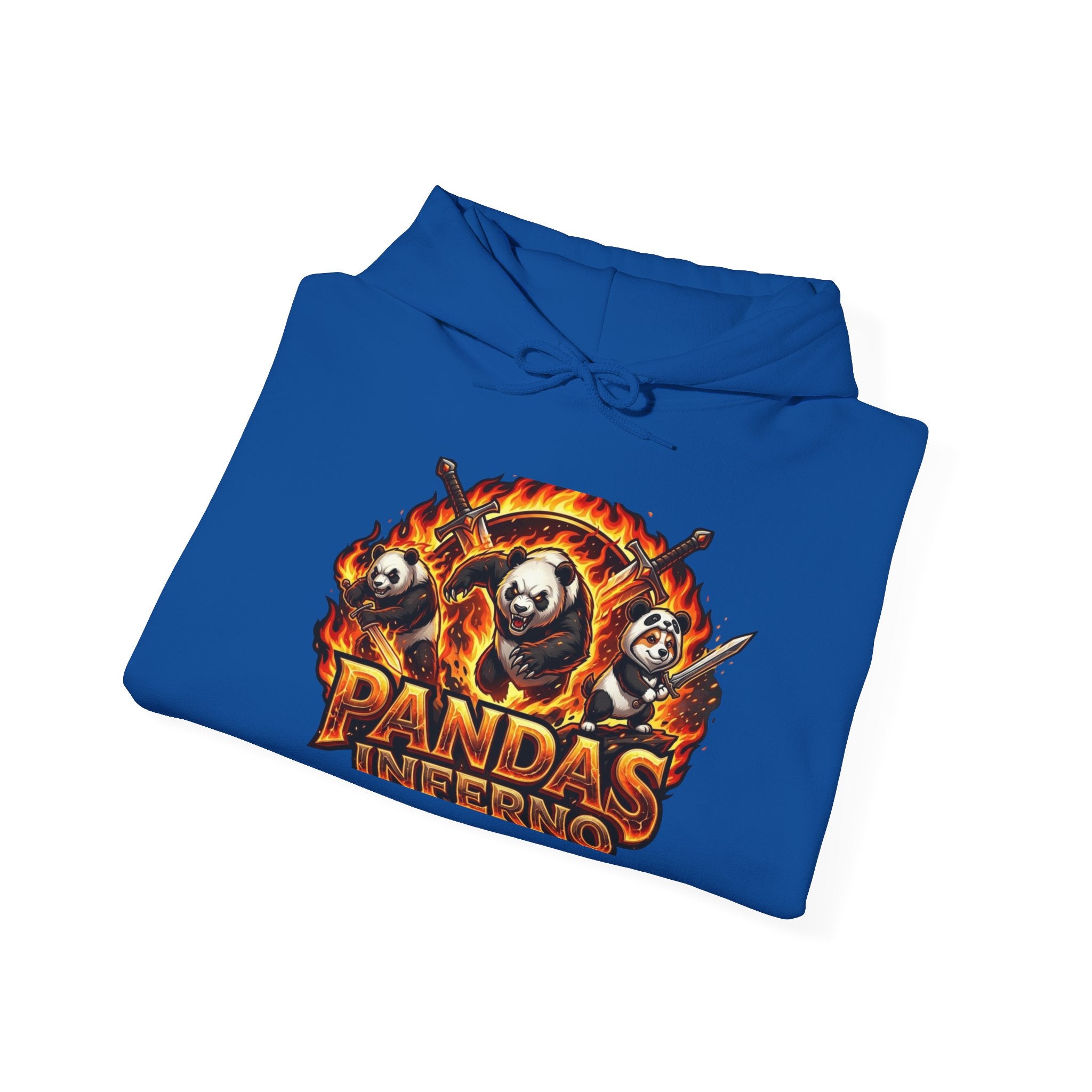 Pandas Inferno Hoodie — Fiery Panda Graphic Sweatshirt