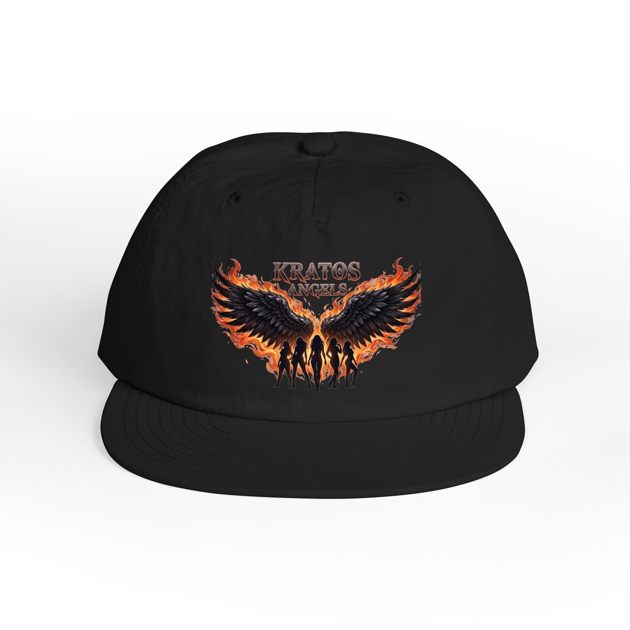 Kratos Angel Wings design Surf Cap | Flaming Winged Soldiers hat