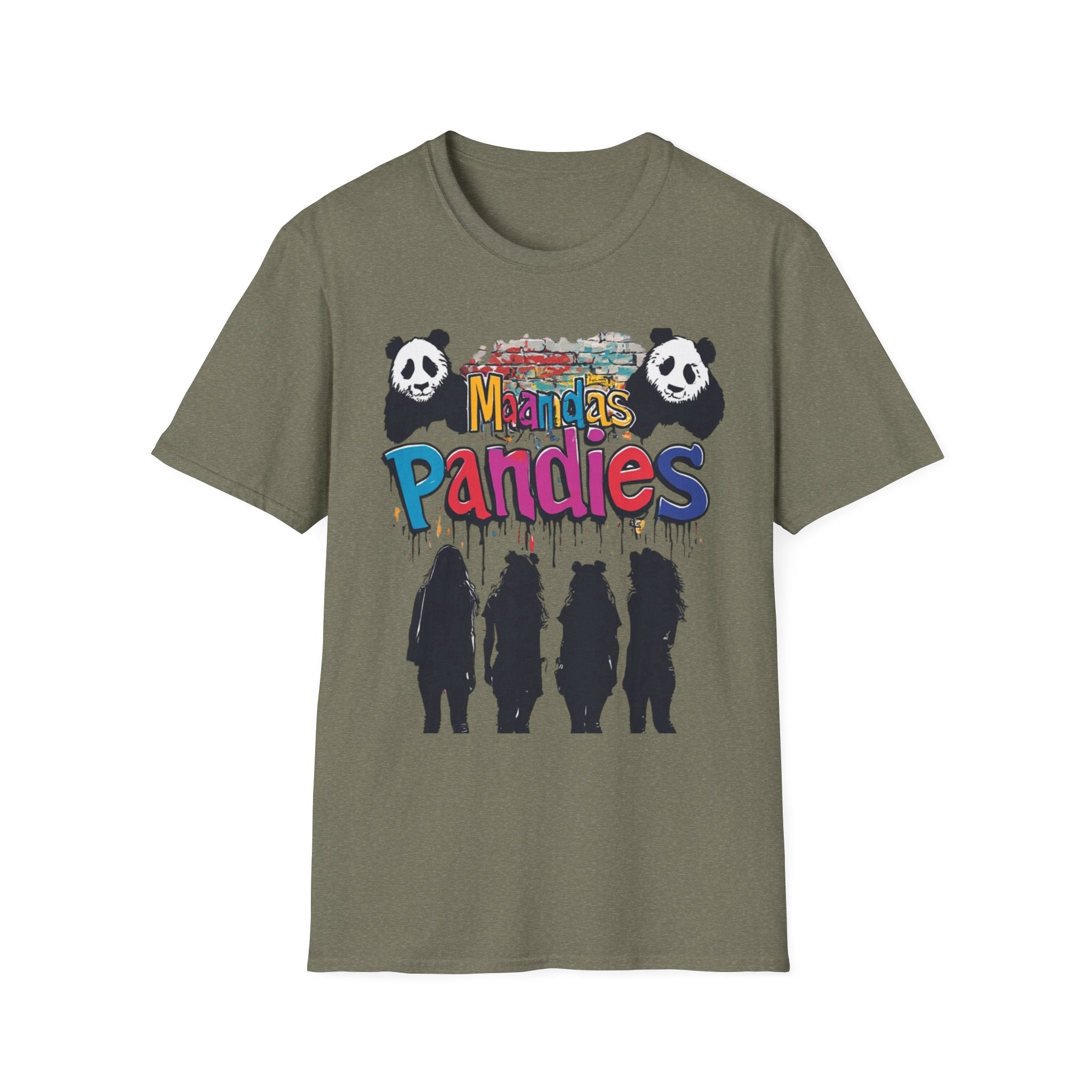 Mandas Pandies T-Shirt | Panda Graphic, Colorful Street Art