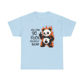 Rude Panda Graphic Tee — "You Can Go Fuck Yourself Bear" Funny Flame Design