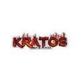 Kratos Inferno logo Sticker | Flame gaming decal