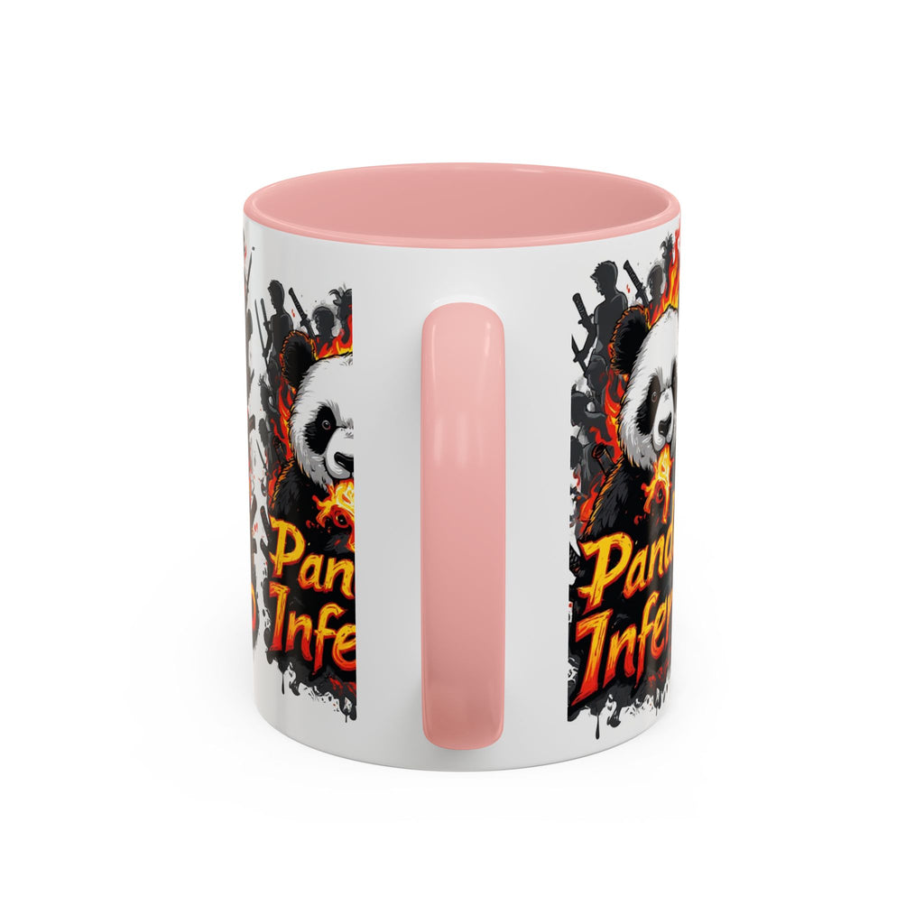 Pandas Inferno, Coffee Mug | Flaming Panda Illustration Accent Mug