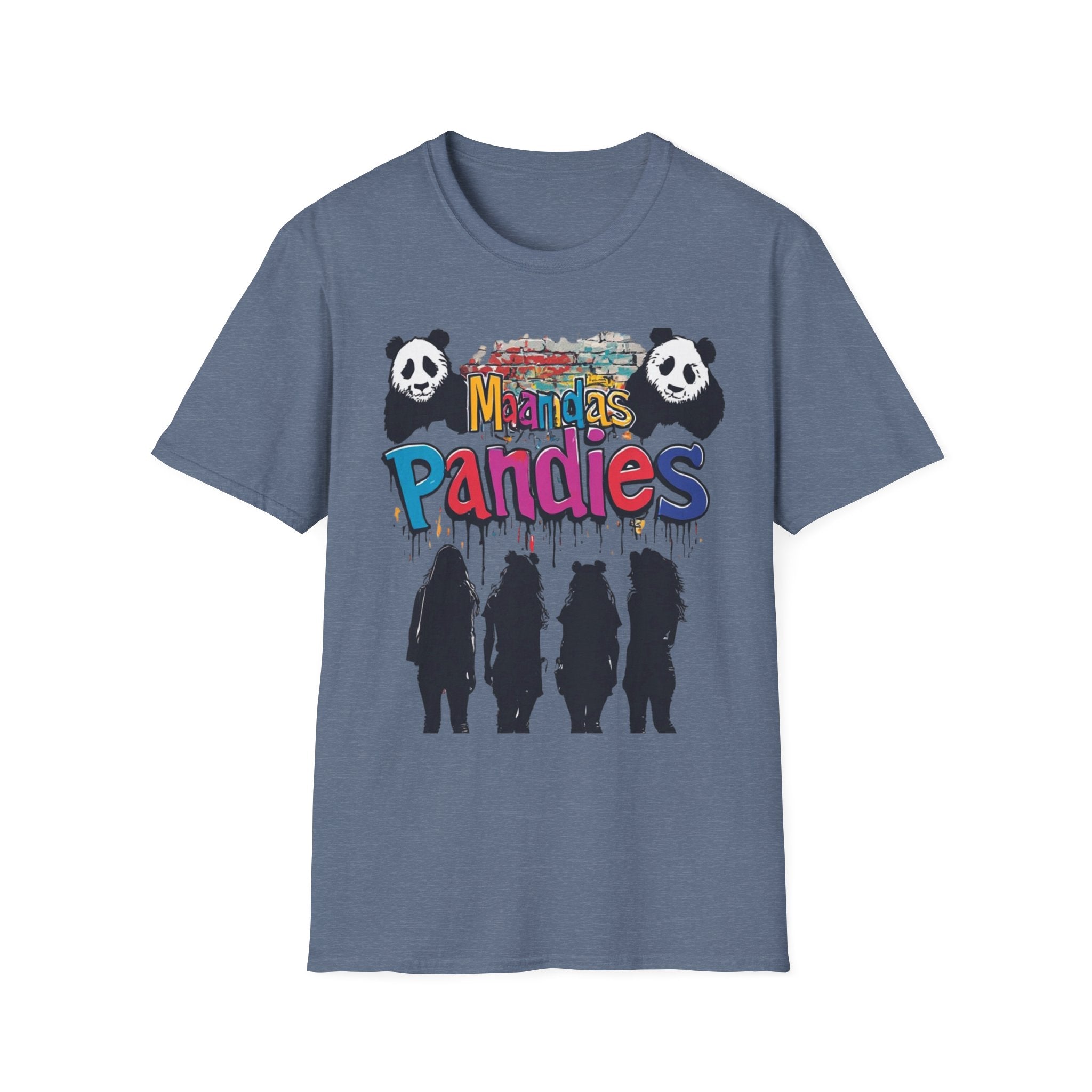 Mandas Pandies T-Shirt | Panda Graphic, Colorful Street Art