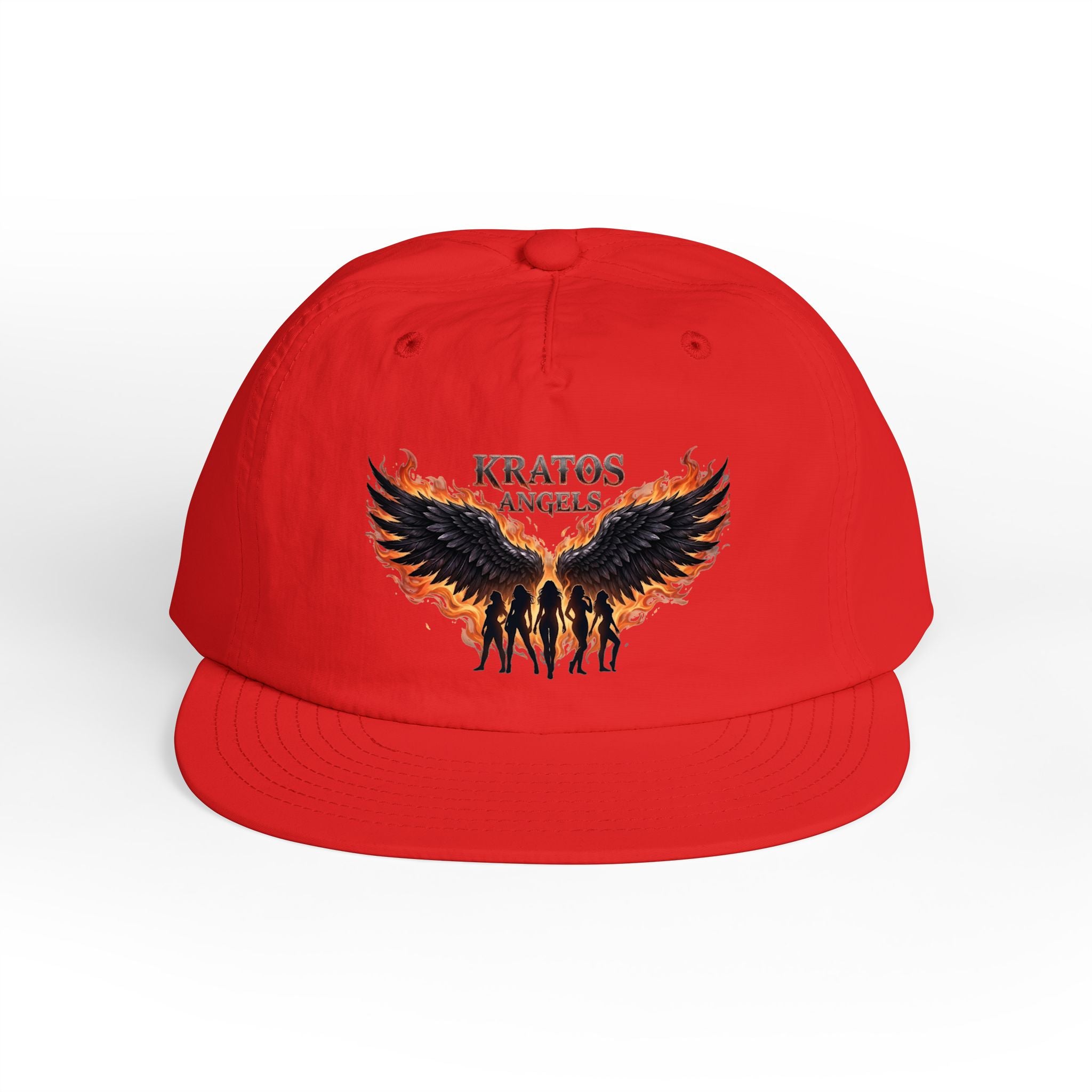 Kratos Angel Wings design Surf Cap | Flaming Winged Soldiers hat