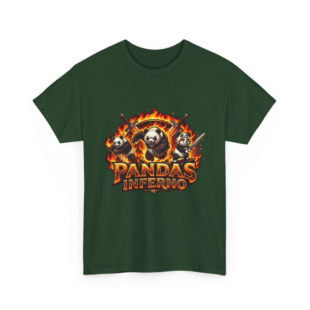 Pandas Inferno T-Shirt | Flaming Panda Trio Graphic Tee