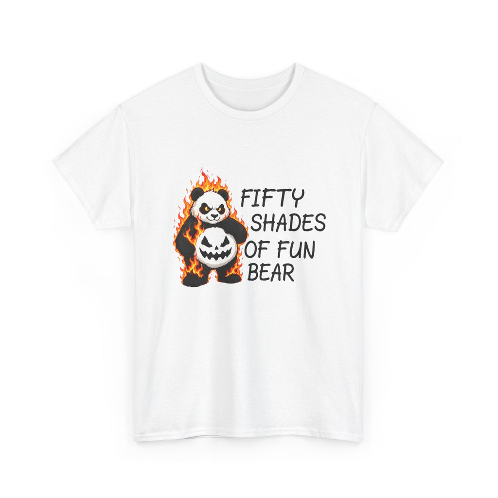Halloween Panda Tee — "Fifty Shades of Fun Bear" Graphic T-Shirt