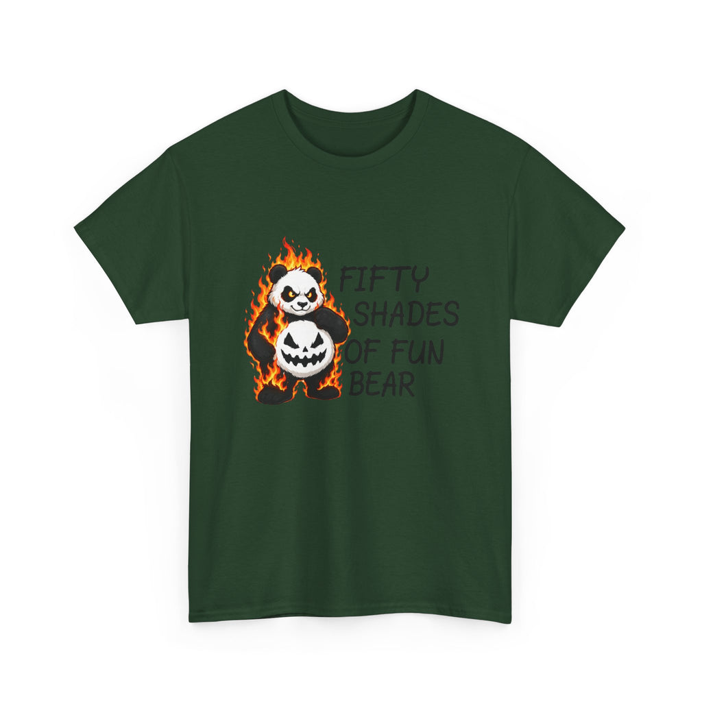 Halloween Panda Tee — "Fifty Shades of Fun Bear" Graphic T-Shirt