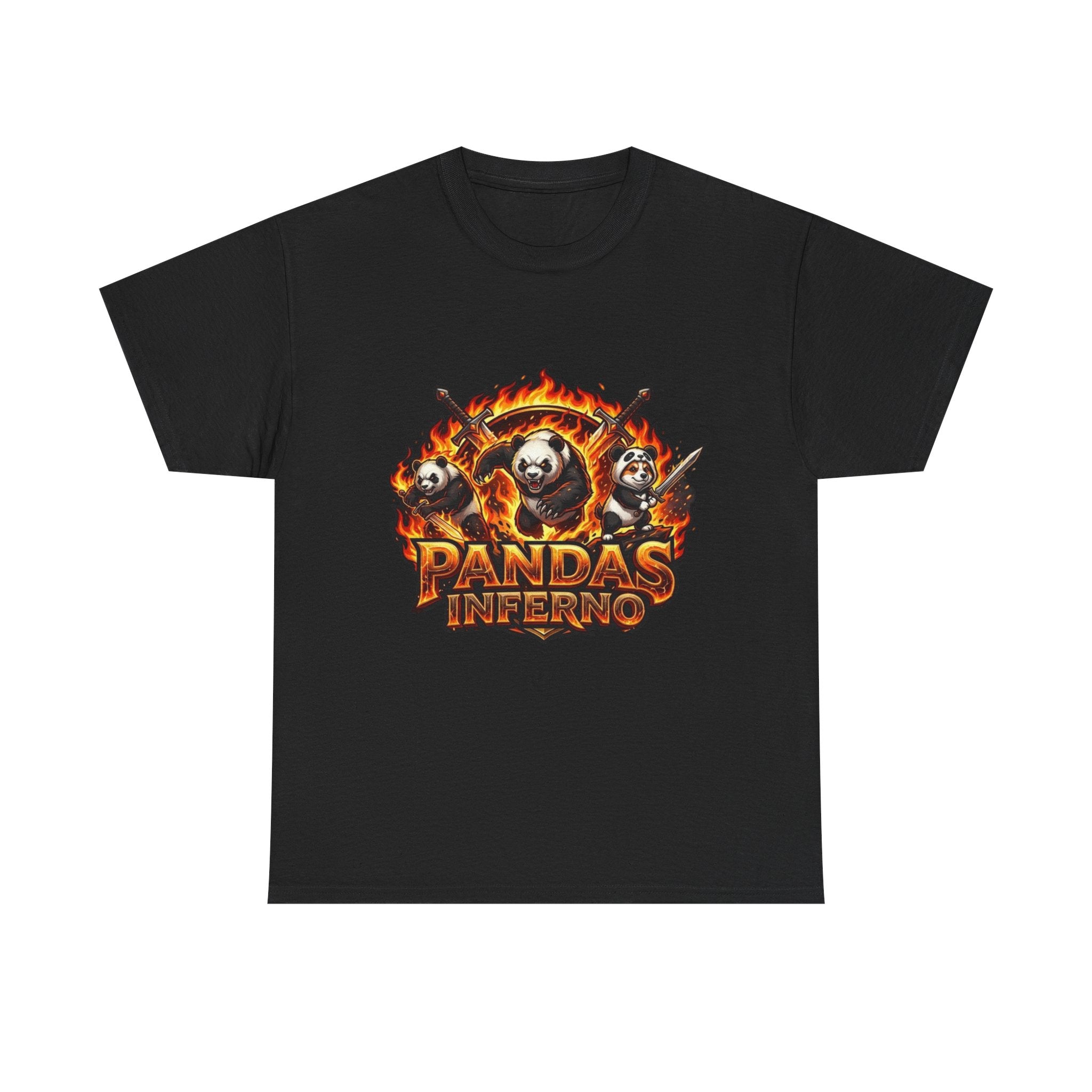 Pandas Inferno T-Shirt | Flaming Panda Trio Graphic Tee