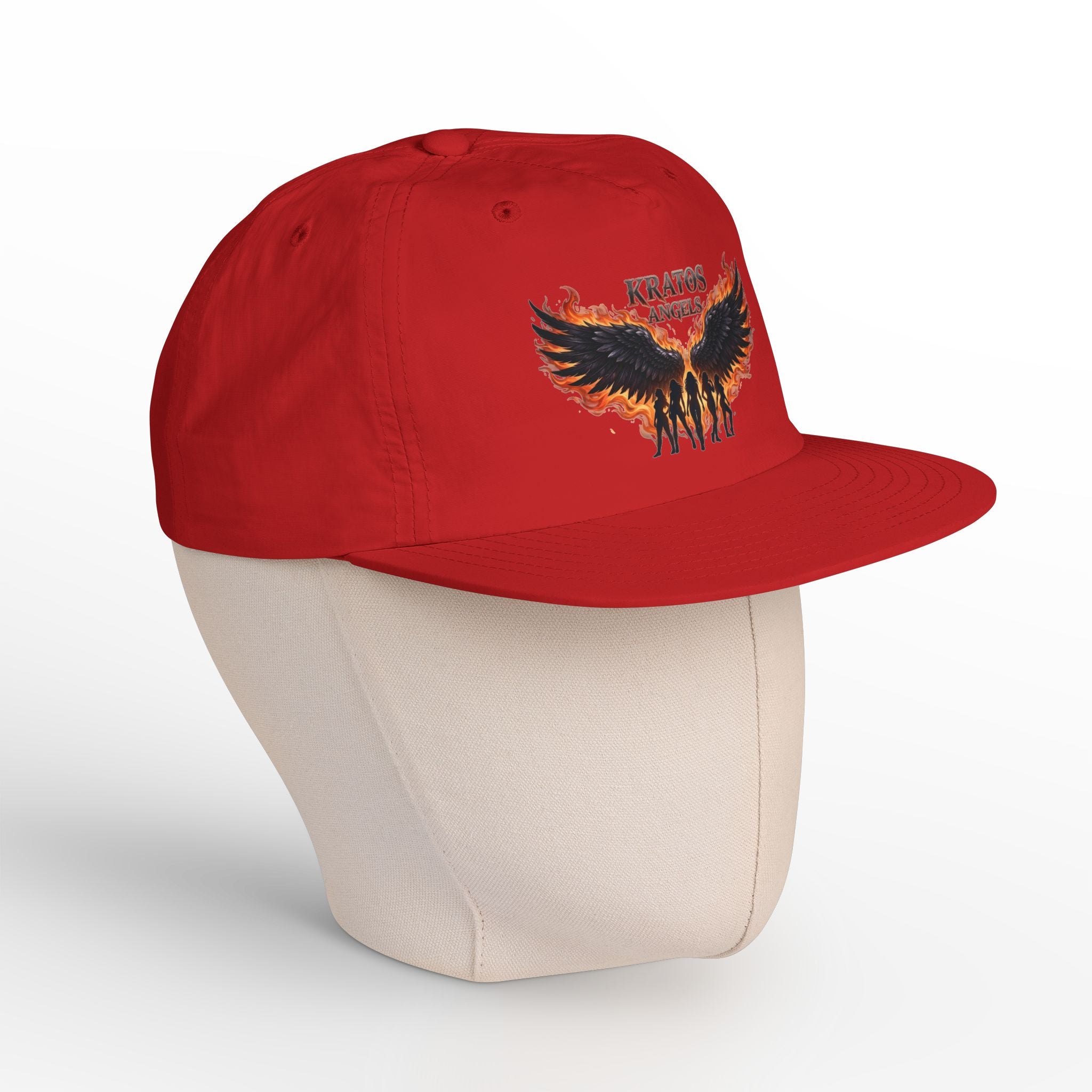 Kratos Angel Wings design Surf Cap | Flaming Winged Soldiers hat