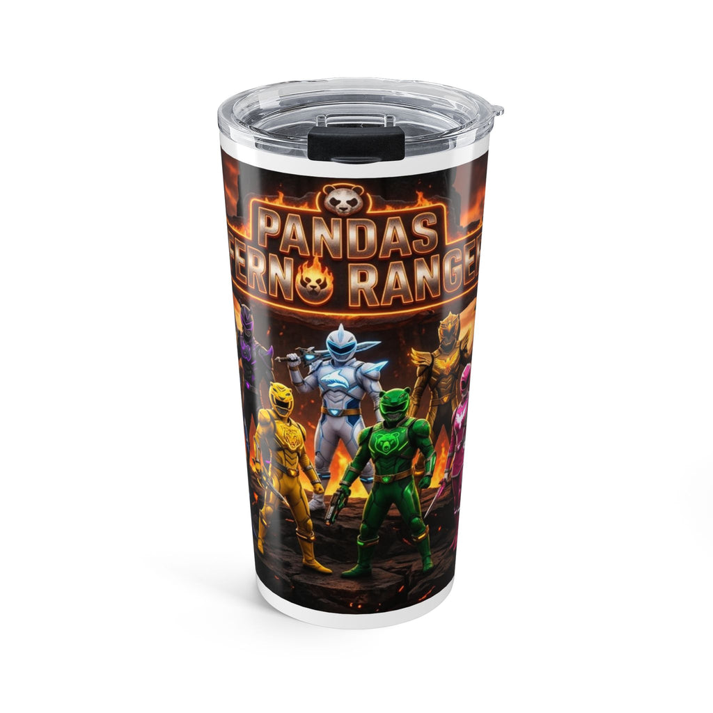 Pandas Iron Rangers 20oz Stainless Steel Tumbler — Superhero Team Travel Cup