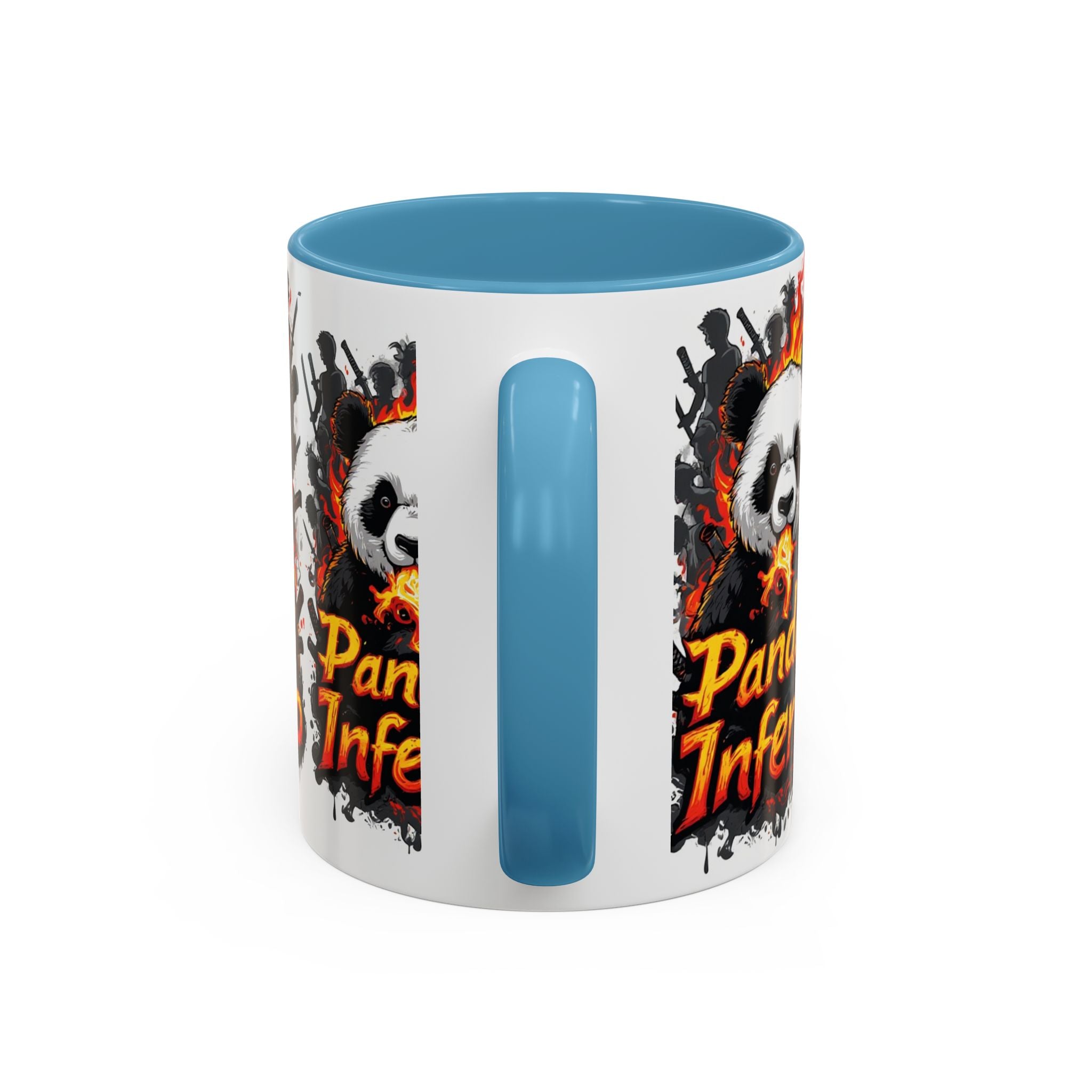 Pandas Inferno, Coffee Mug | Flaming Panda Illustration Accent Mug
