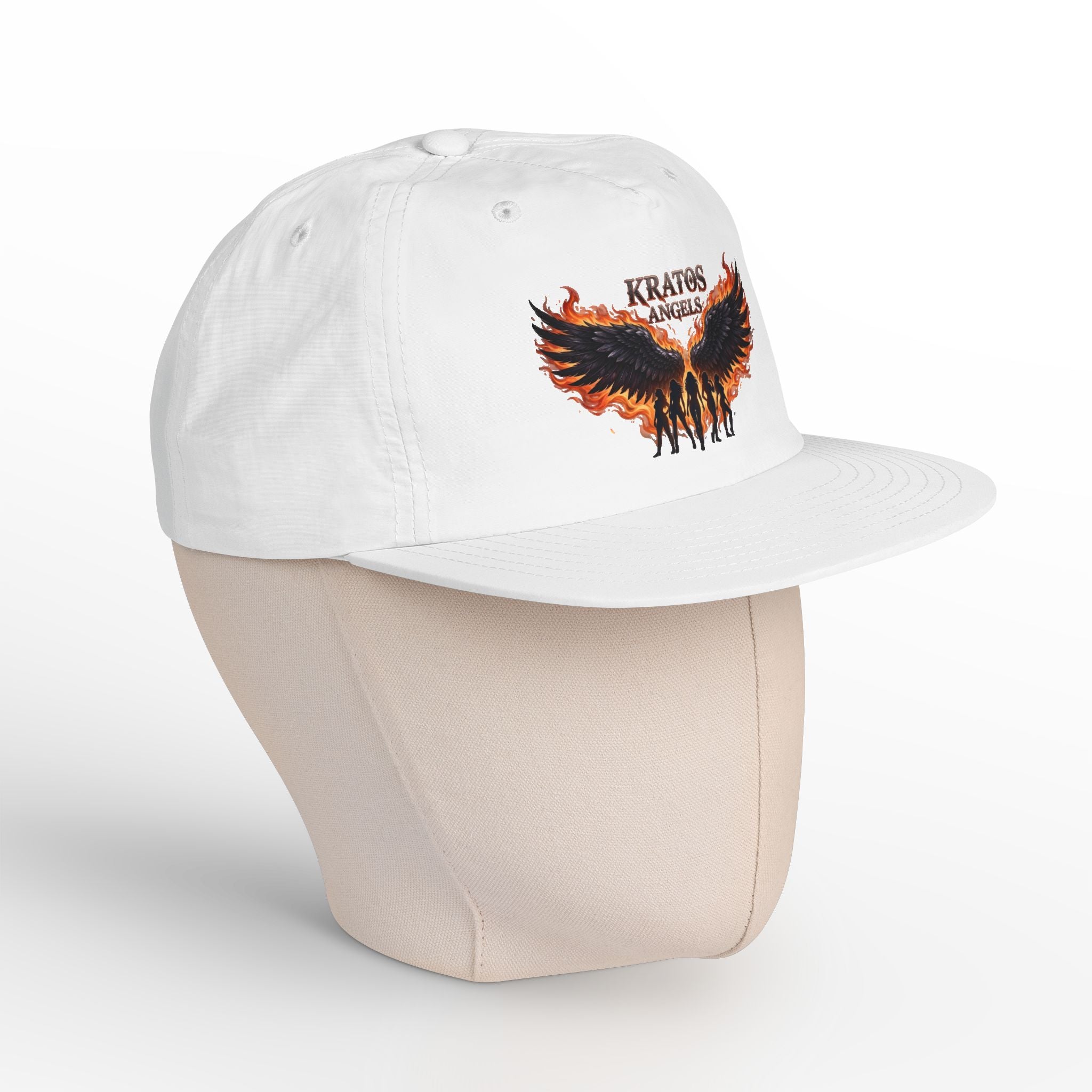 Kratos Angel Wings design Surf Cap | Flaming Winged Soldiers hat