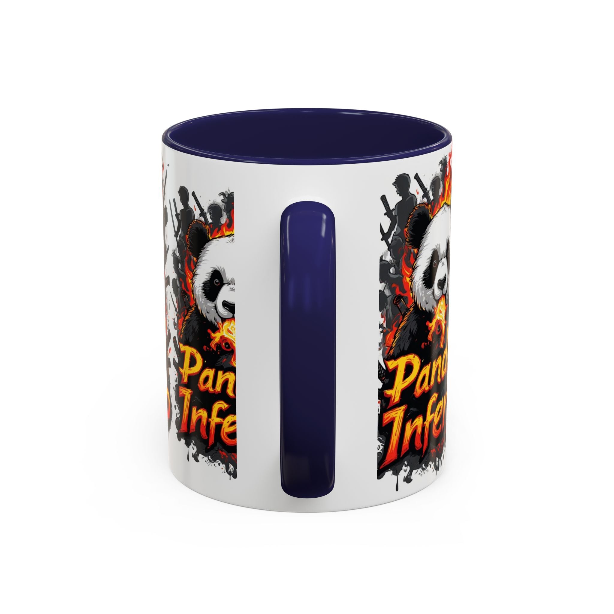 Pandas Inferno, Coffee Mug | Flaming Panda Illustration Accent Mug