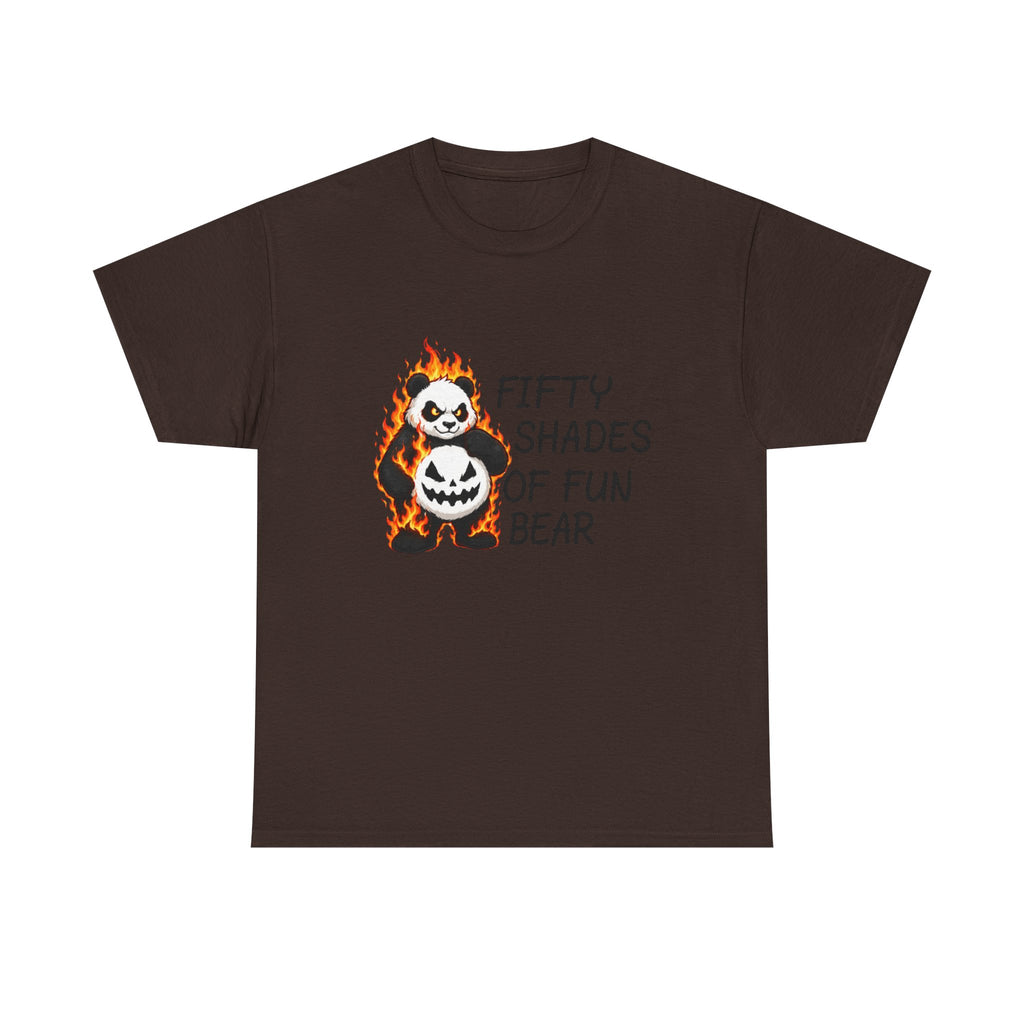 Halloween Panda Tee — "Fifty Shades of Fun Bear" Graphic T-Shirt