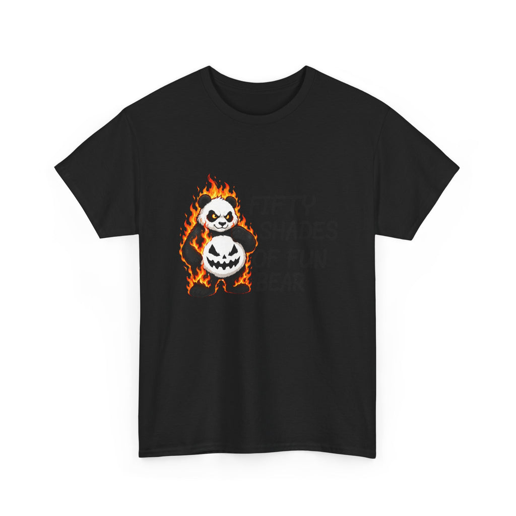 Halloween Panda Tee — "Fifty Shades of Fun Bear" Graphic T-Shirt