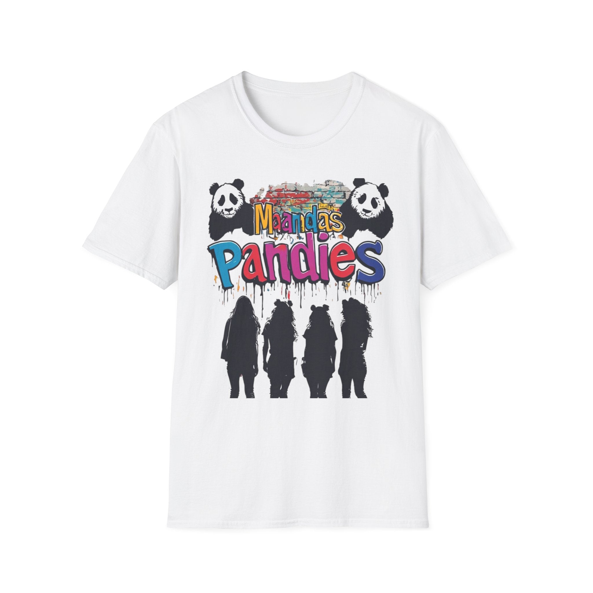 Mandas Pandies T-Shirt | Panda Graphic, Colorful Street Art