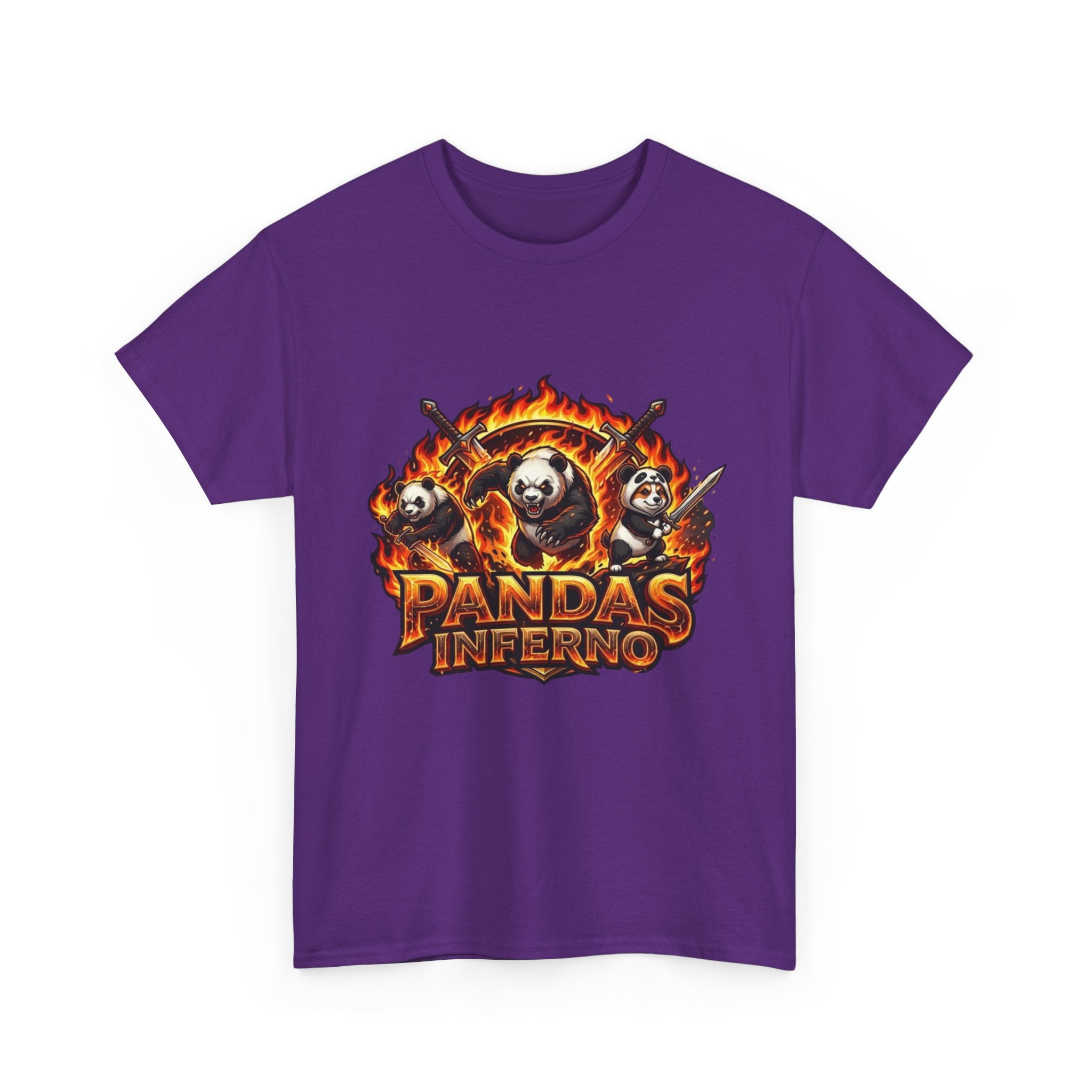 Pandas Inferno T-Shirt | Flaming Panda Trio Graphic Tee