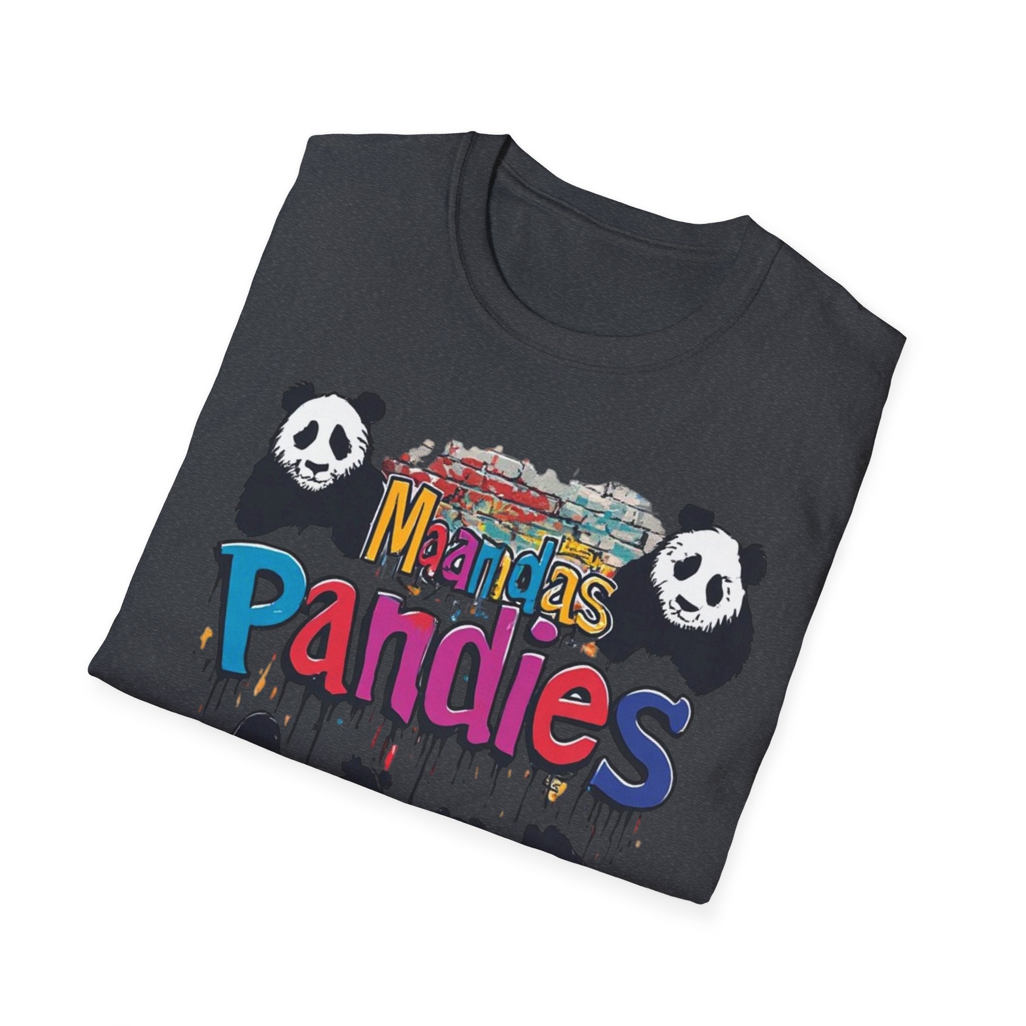 Mandas Pandies T-Shirt | Panda Graphic, Colorful Street Art