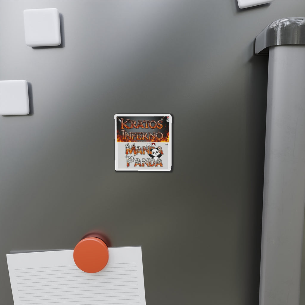 Kratos Inferno Manda Panda Die Cut Magnet