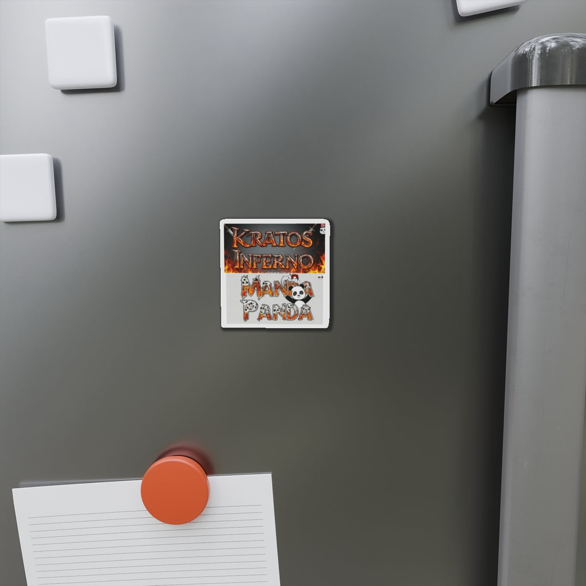 Kratos Inferno Manda Panda Die Cut Magnet