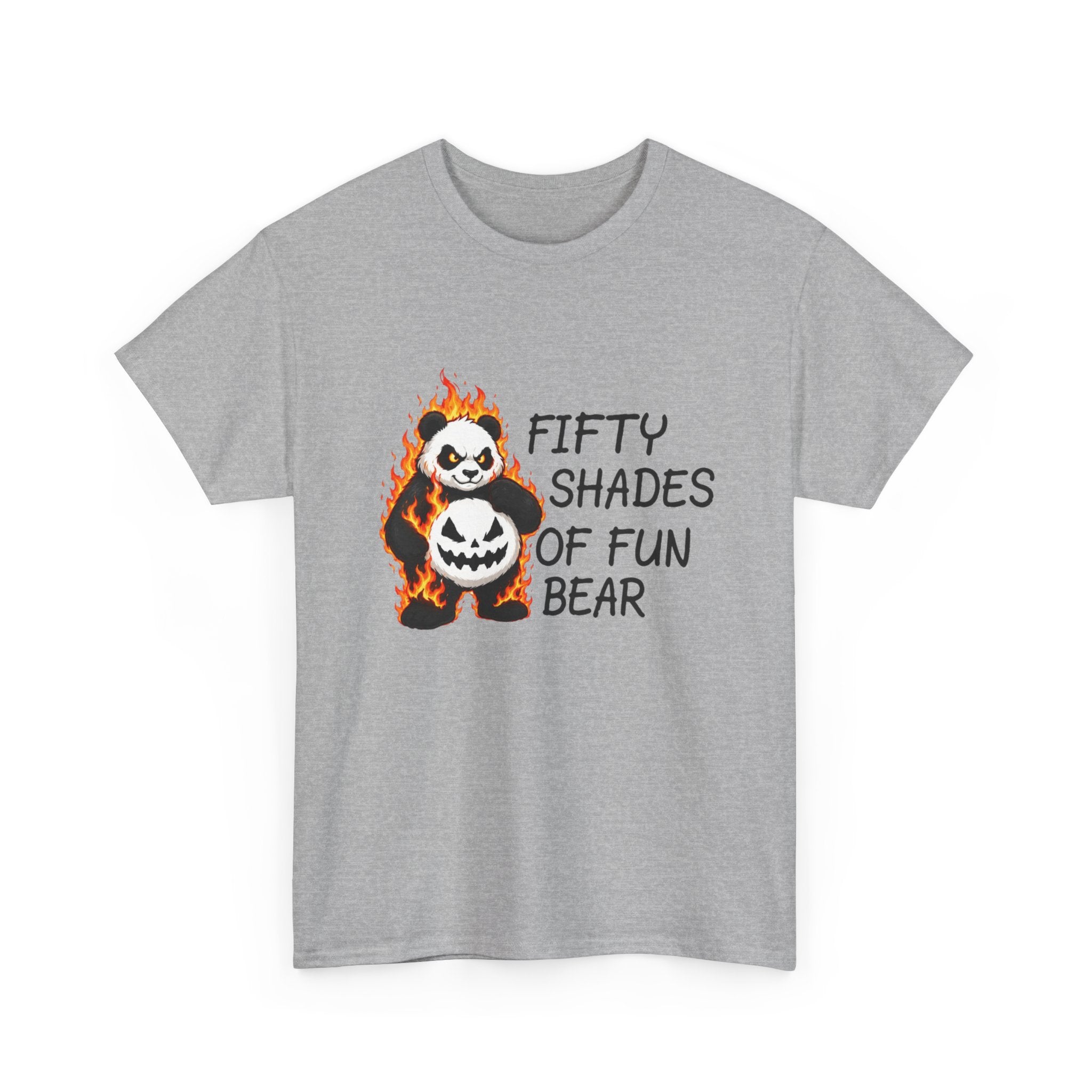 Halloween Panda Tee — "Fifty Shades of Fun Bear" Graphic T-Shirt