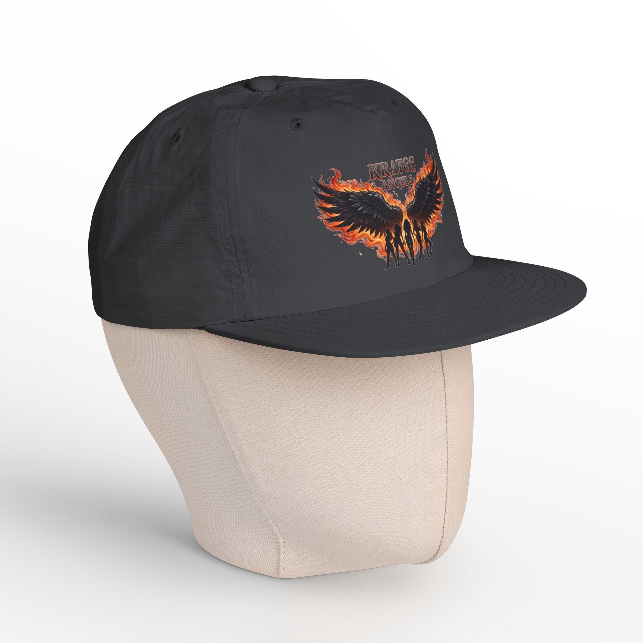 Kratos Angel Wings design Surf Cap | Flaming Winged Soldiers hat