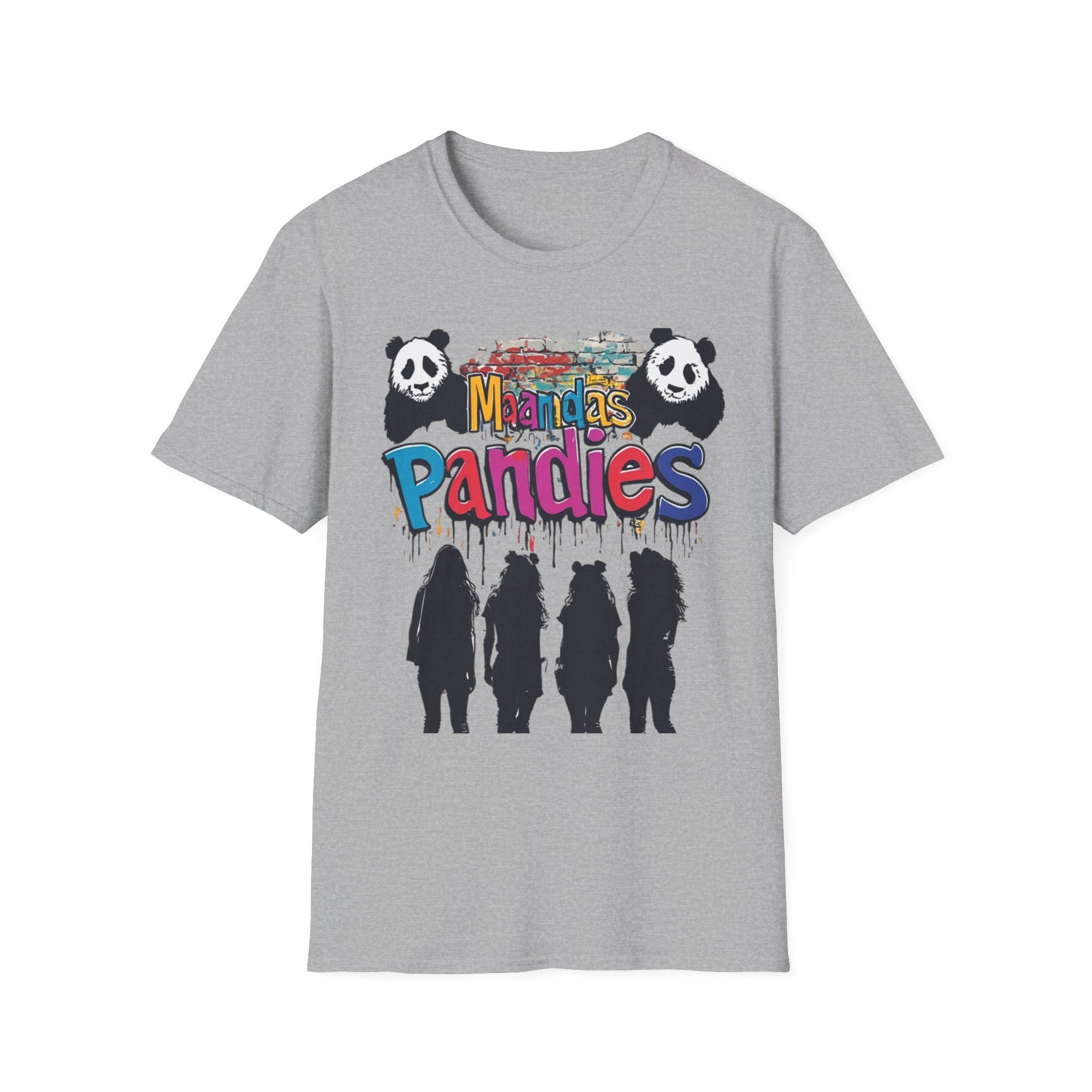 Mandas Pandies T-Shirt | Panda Graphic, Colorful Street Art