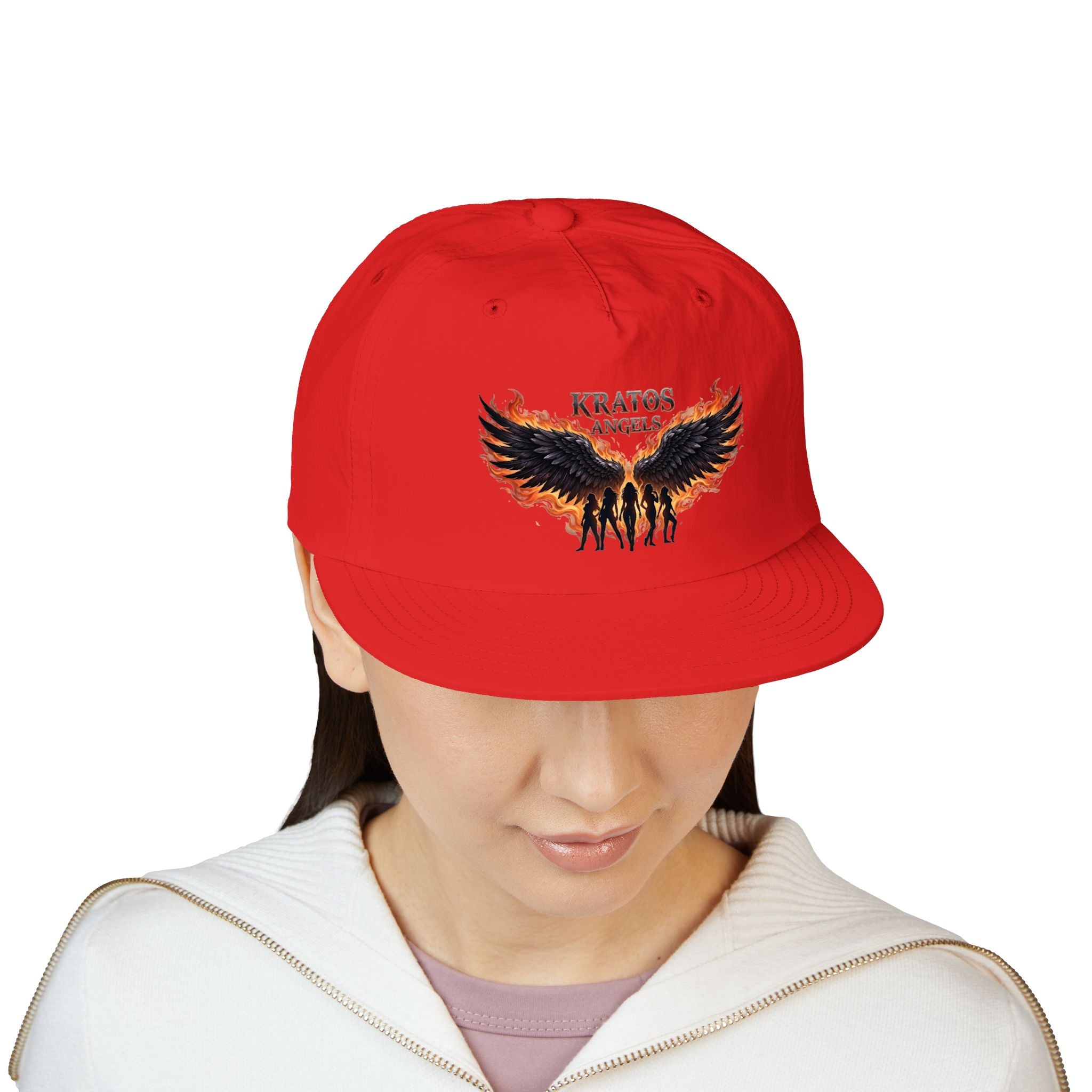 Kratos Angel Wings design Surf Cap | Flaming Winged Soldiers hat