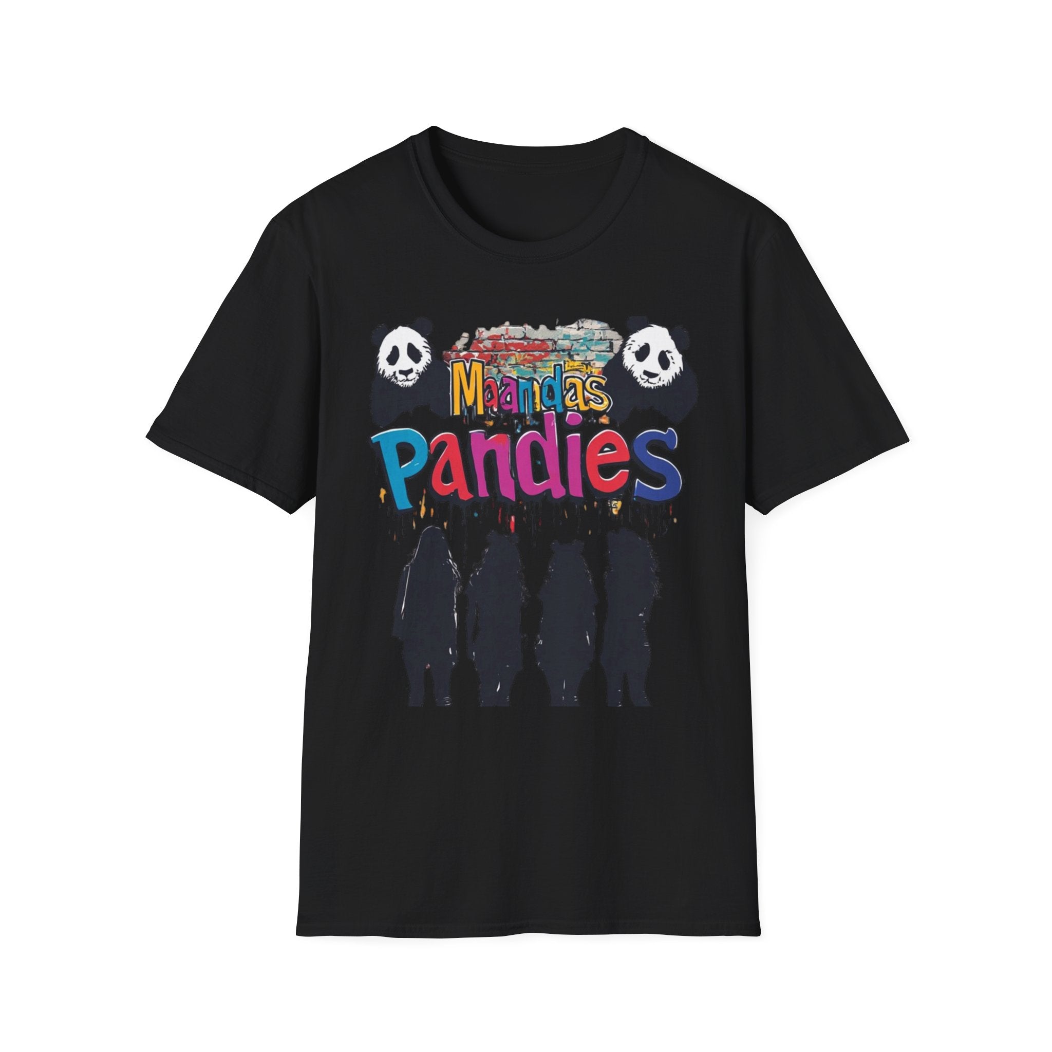 Mandas Pandies T-Shirt | Panda Graphic, Colorful Street Art