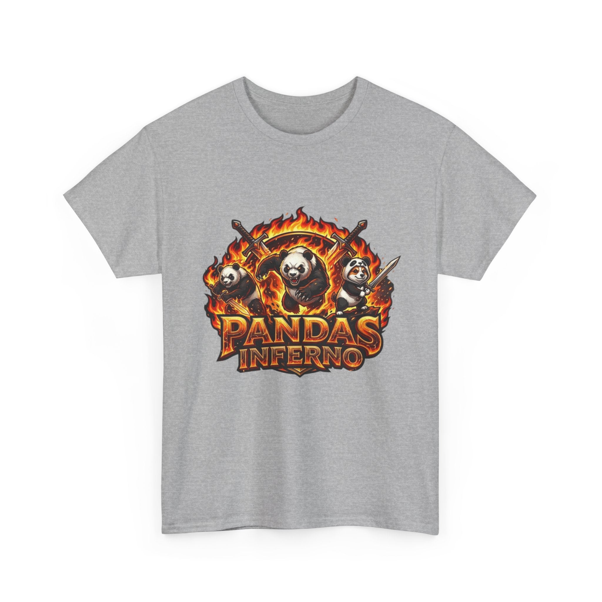 Pandas Inferno T-Shirt | Flaming Panda Trio Graphic Tee