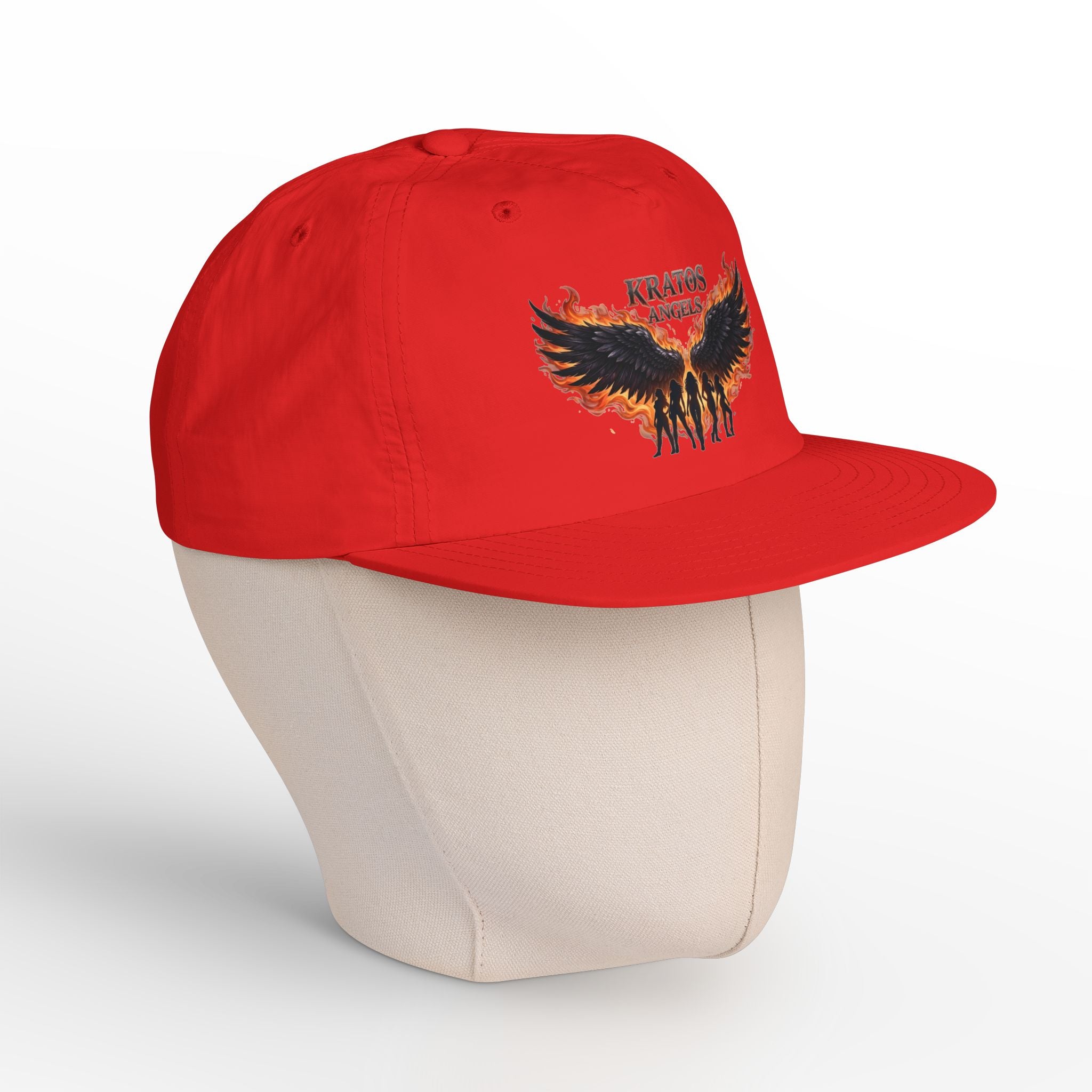 Kratos Angel Wings design Surf Cap | Flaming Winged Soldiers hat